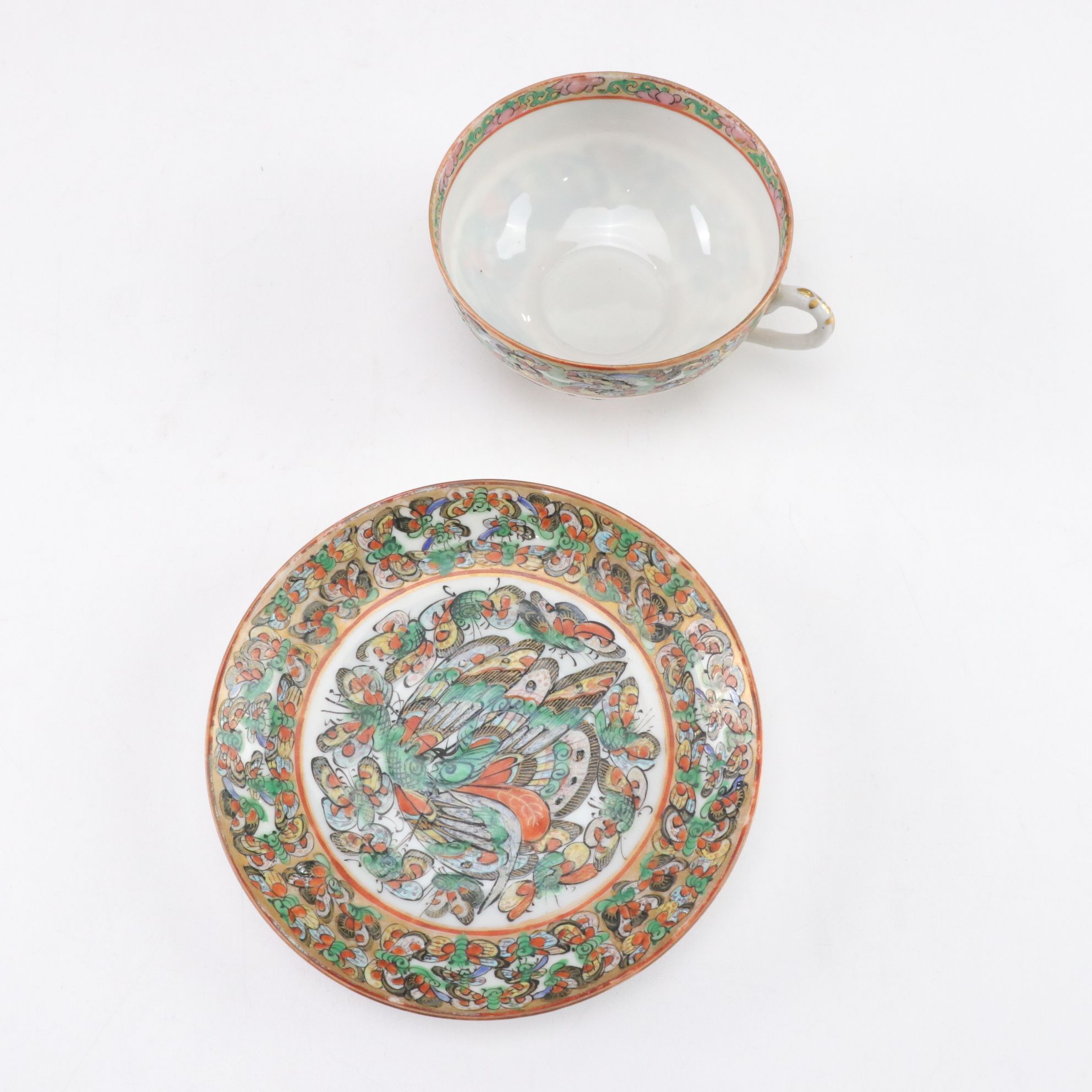 Porcelain 1000 Butterfly Plates, Teacups & Other Dishware