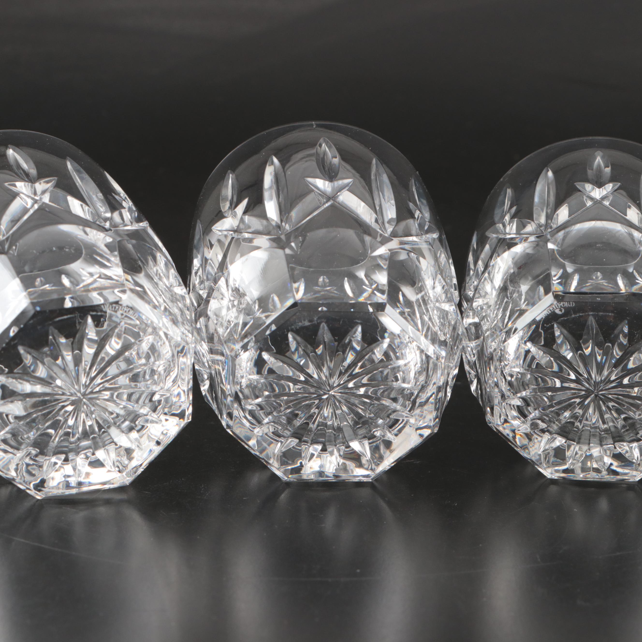 Waterford Crystal "Colleen" and "Lsimore" with Other Old Fashioned Glasses