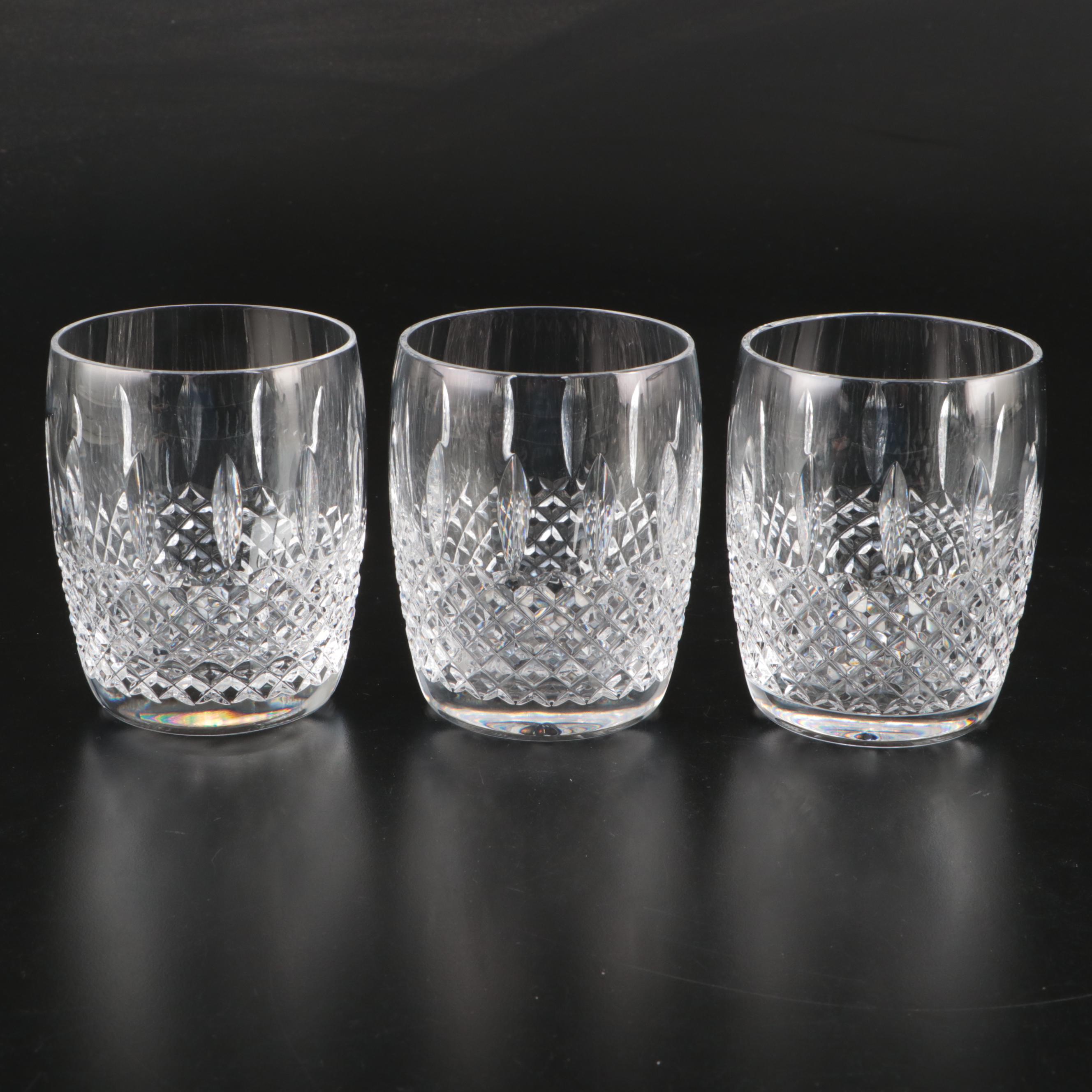 Waterford Crystal "Colleen" and "Lsimore" with Other Old Fashioned Glasses