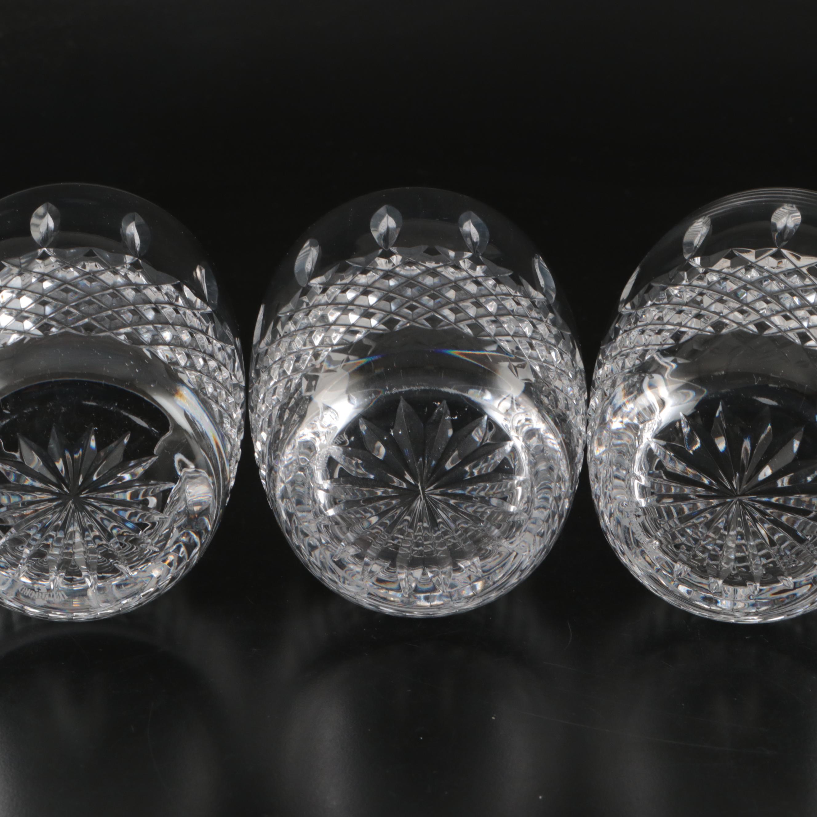 Waterford Crystal "Colleen" and "Lsimore" with Other Old Fashioned Glasses