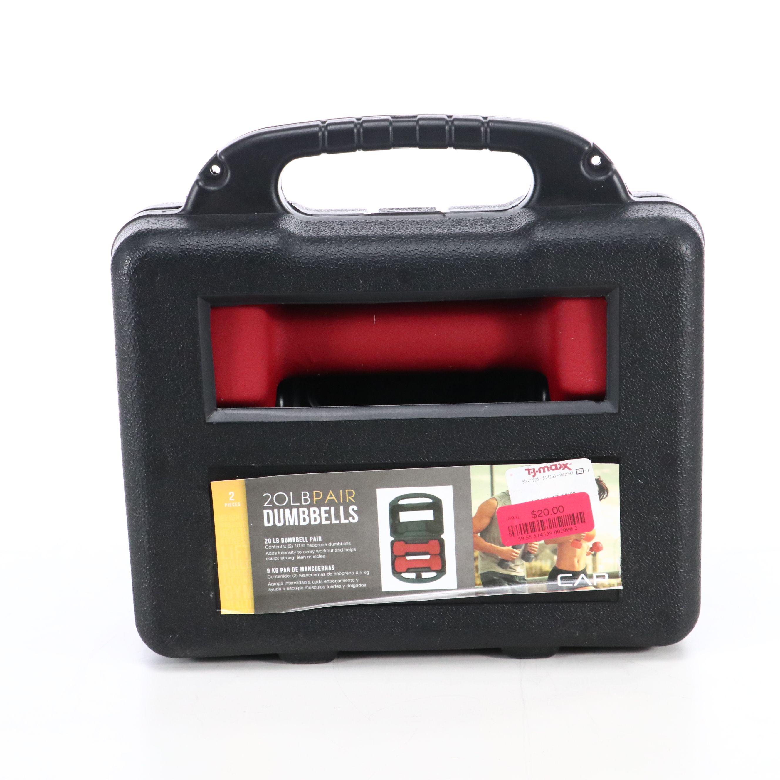 Bally Ankle Weights with 20 Lb. Dumbbell Weights and Fitness Mats