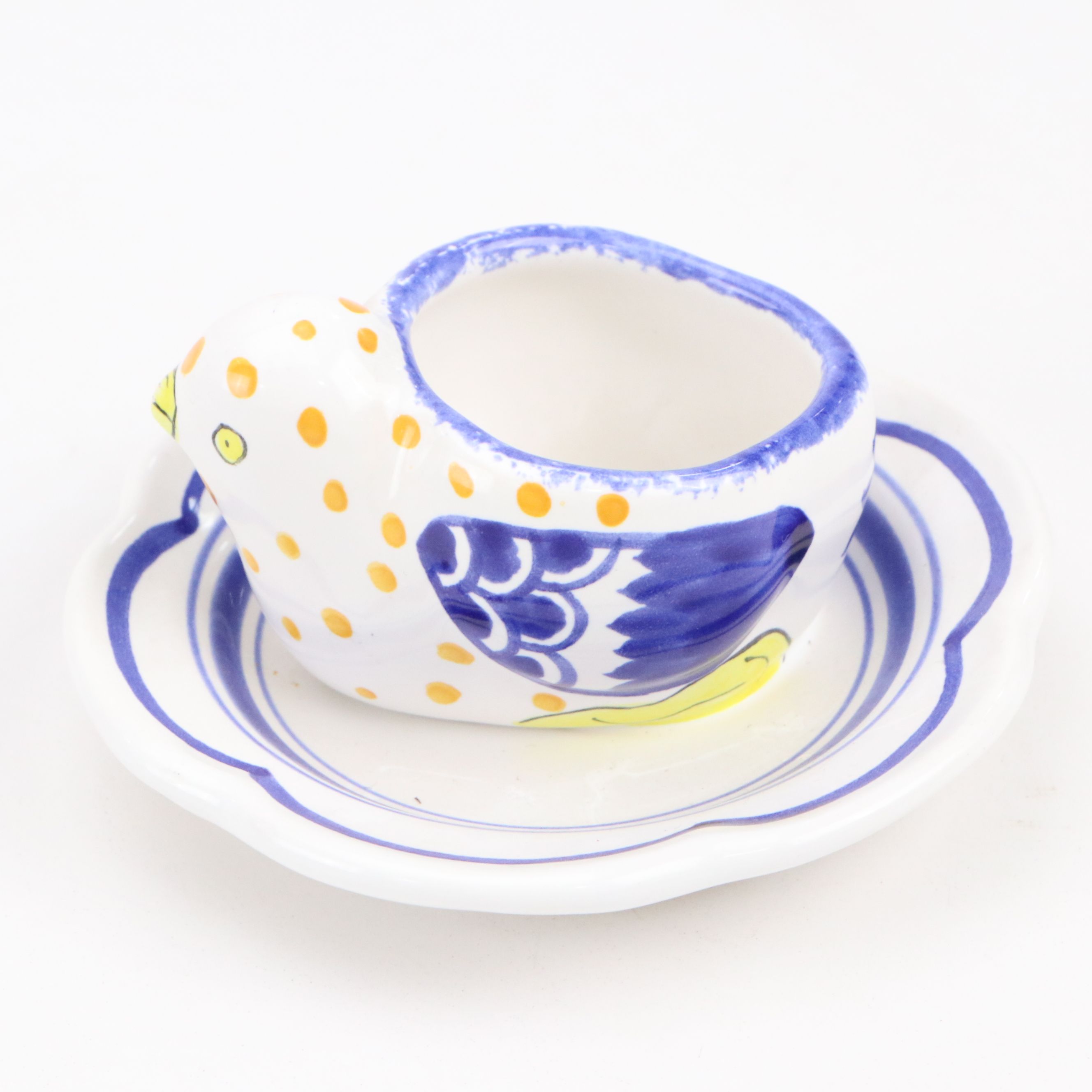 Tiffany & Co. Hand-Painted Hen Porcelain Egg Cups