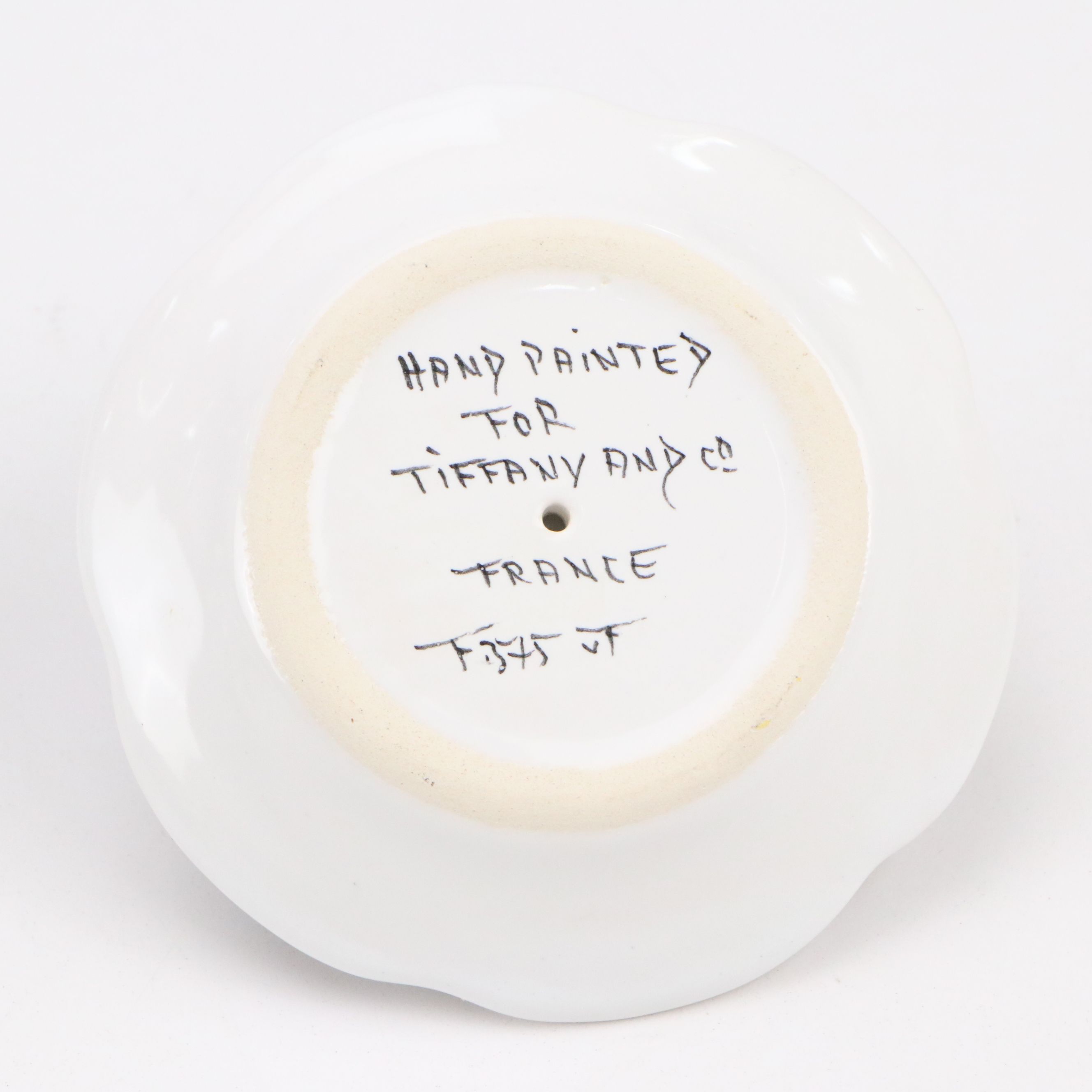 Tiffany & Co. Hand-Painted Hen Porcelain Egg Cups