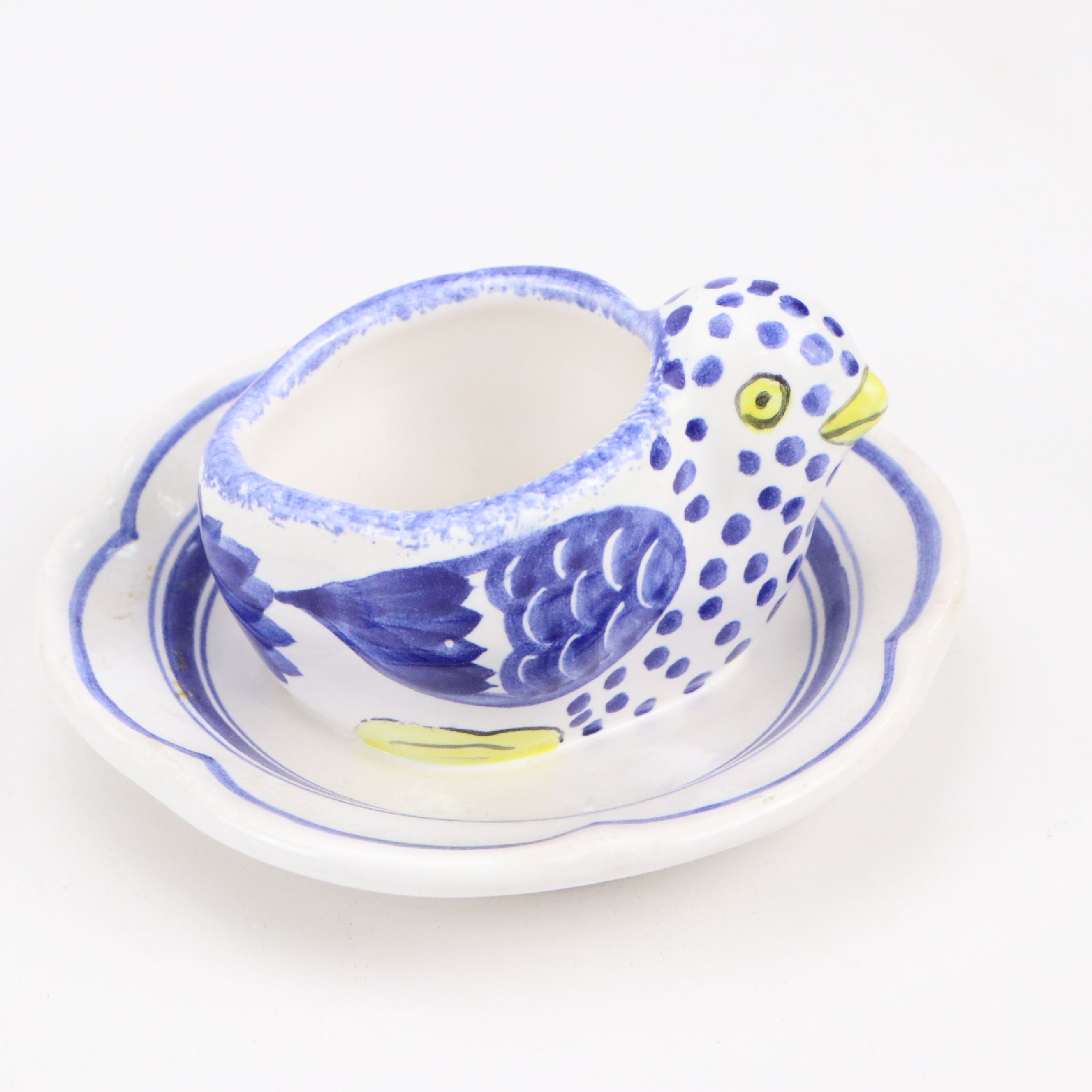 Tiffany & Co. Hand-Painted Hen Porcelain Egg Cups
