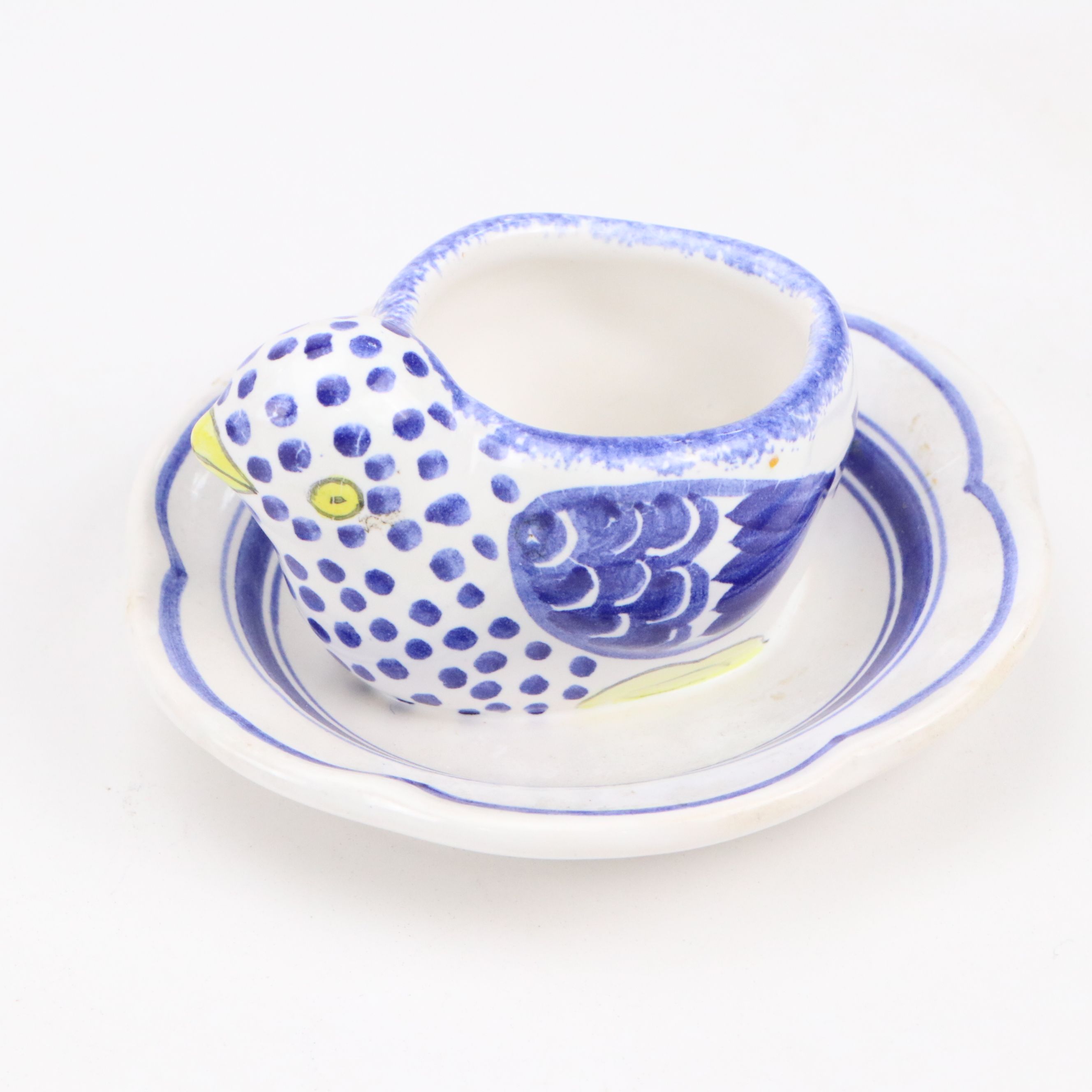 Tiffany & Co. Hand-Painted Hen Porcelain Egg Cups