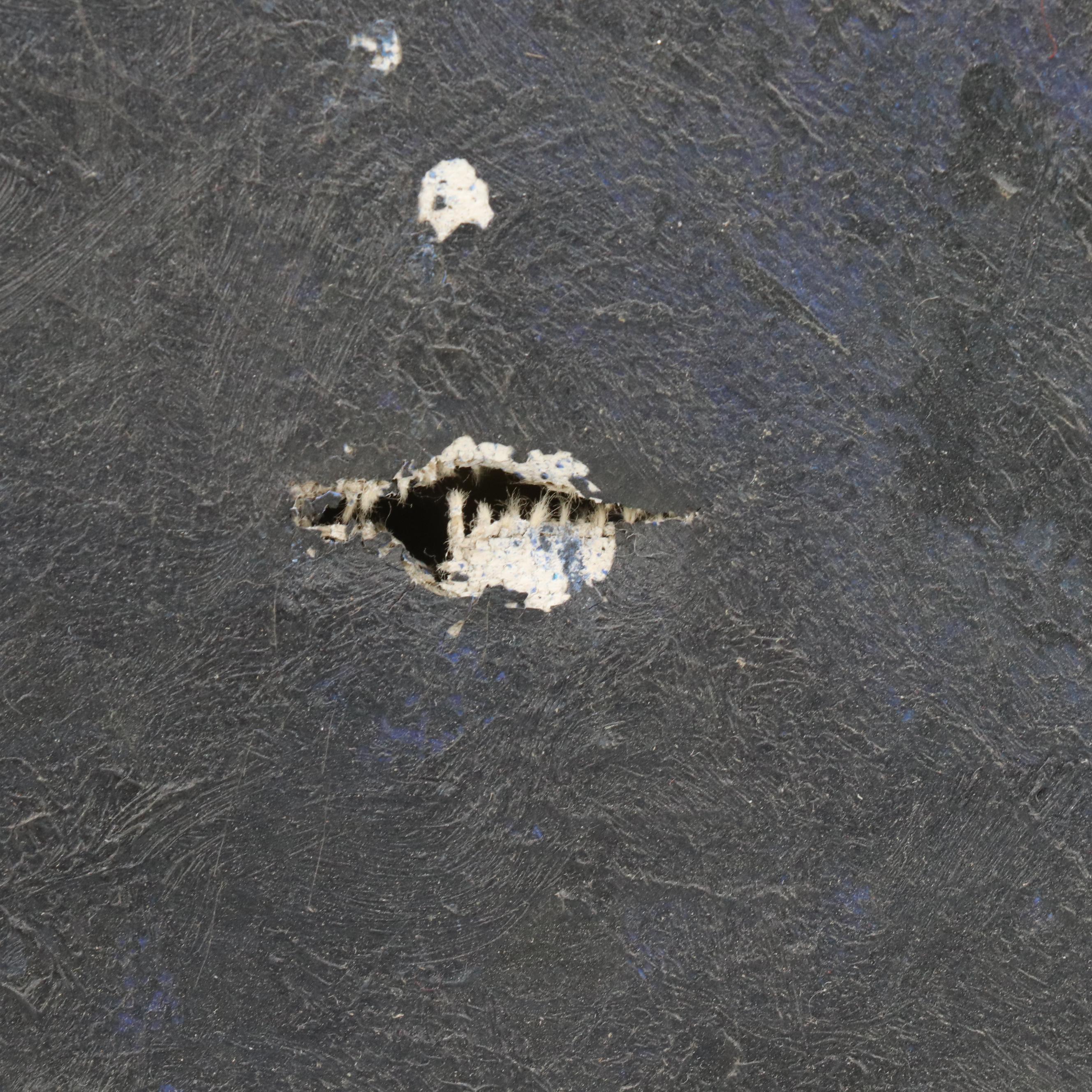 Forest Landscape Oil Painting of Waterfall with Rainbow, Late 20th Century