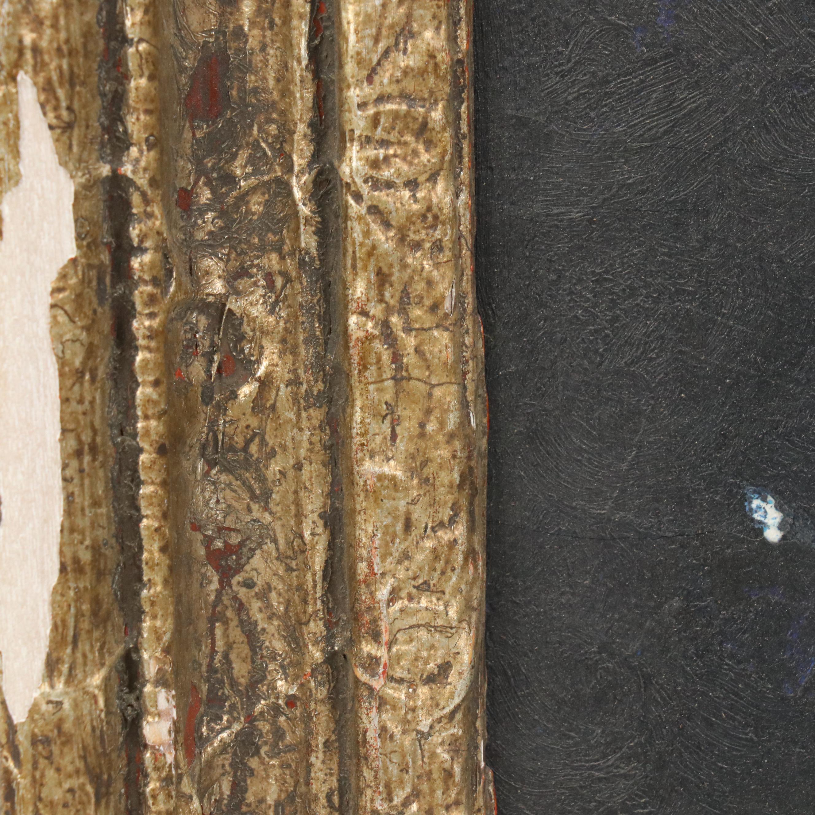 Forest Landscape Oil Painting of Waterfall with Rainbow, Late 20th Century