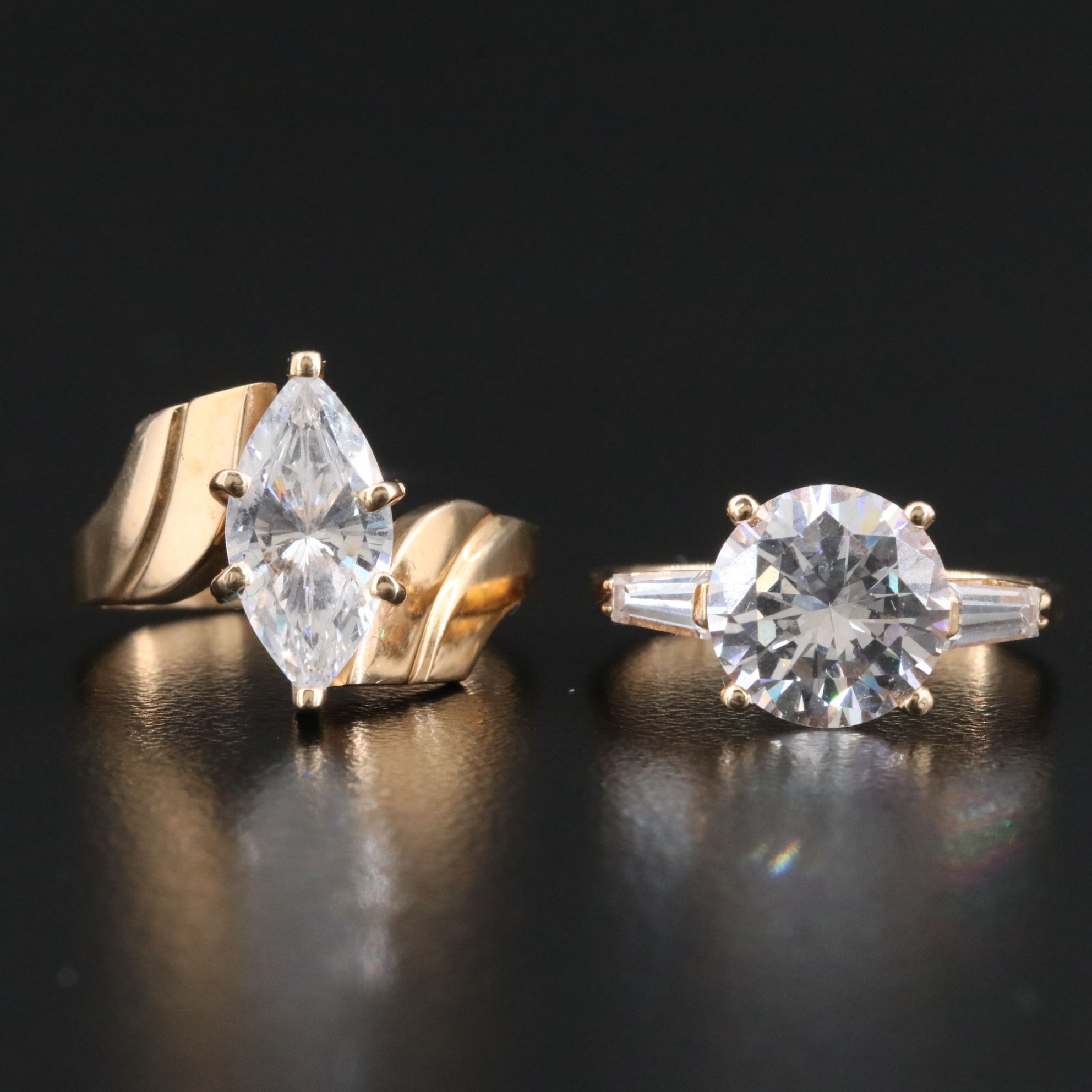 14K CZ Rings