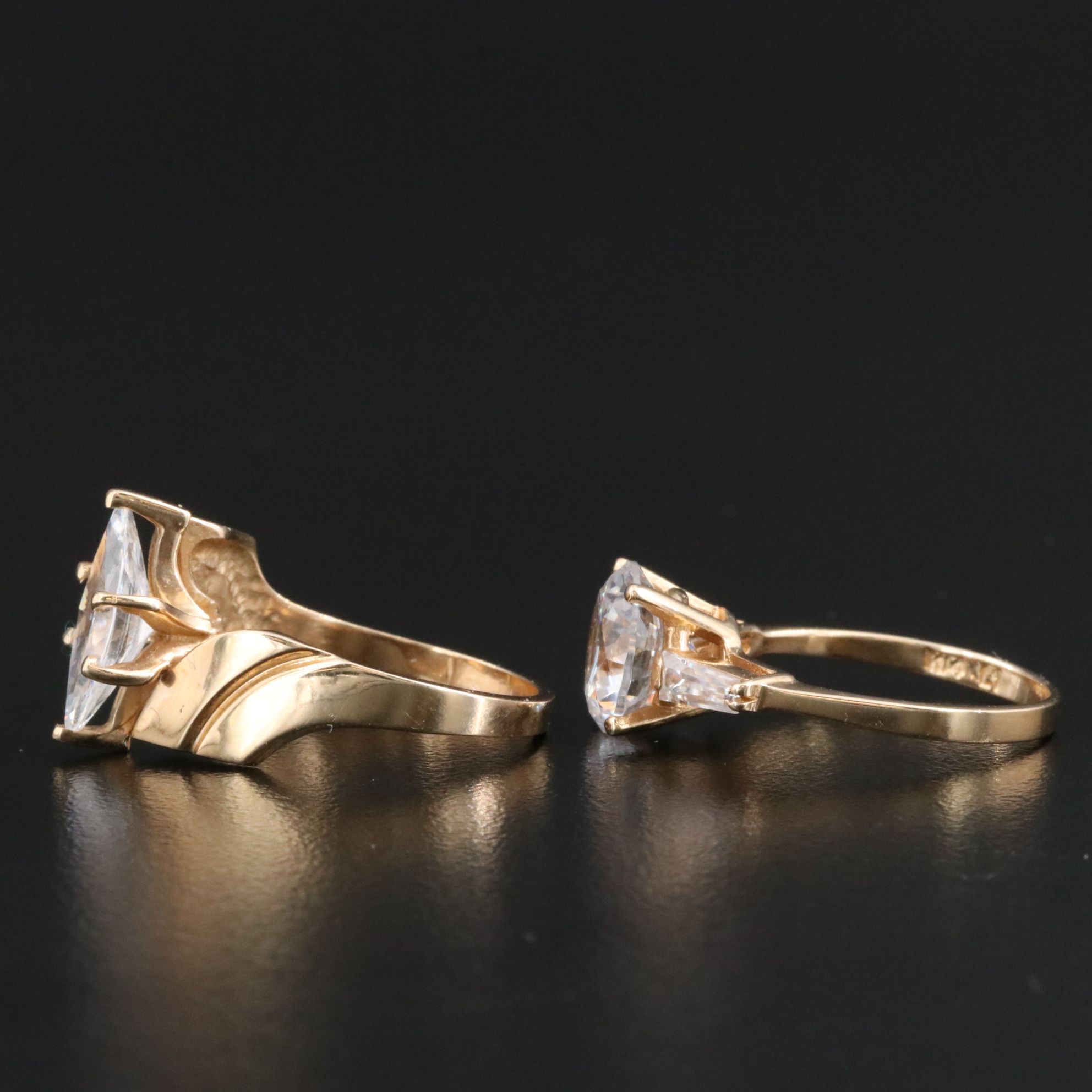 14K CZ Rings