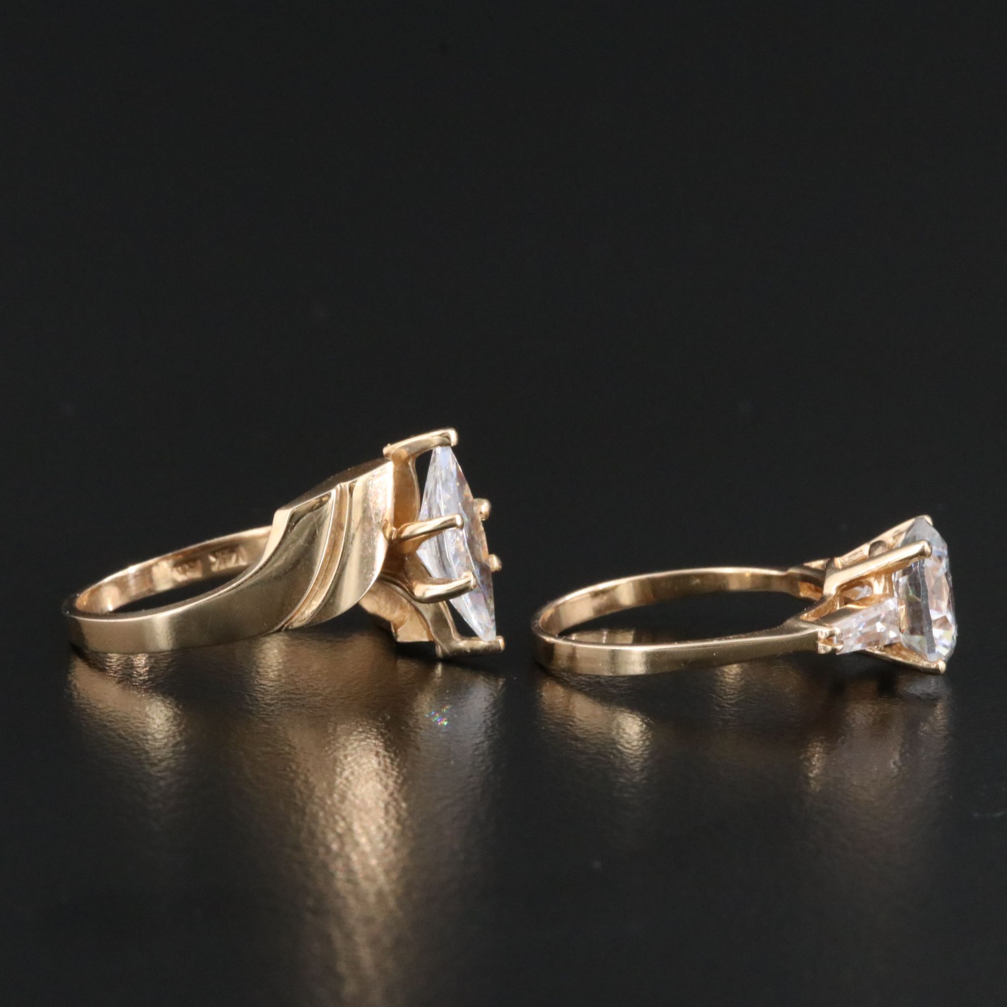 14K CZ Rings