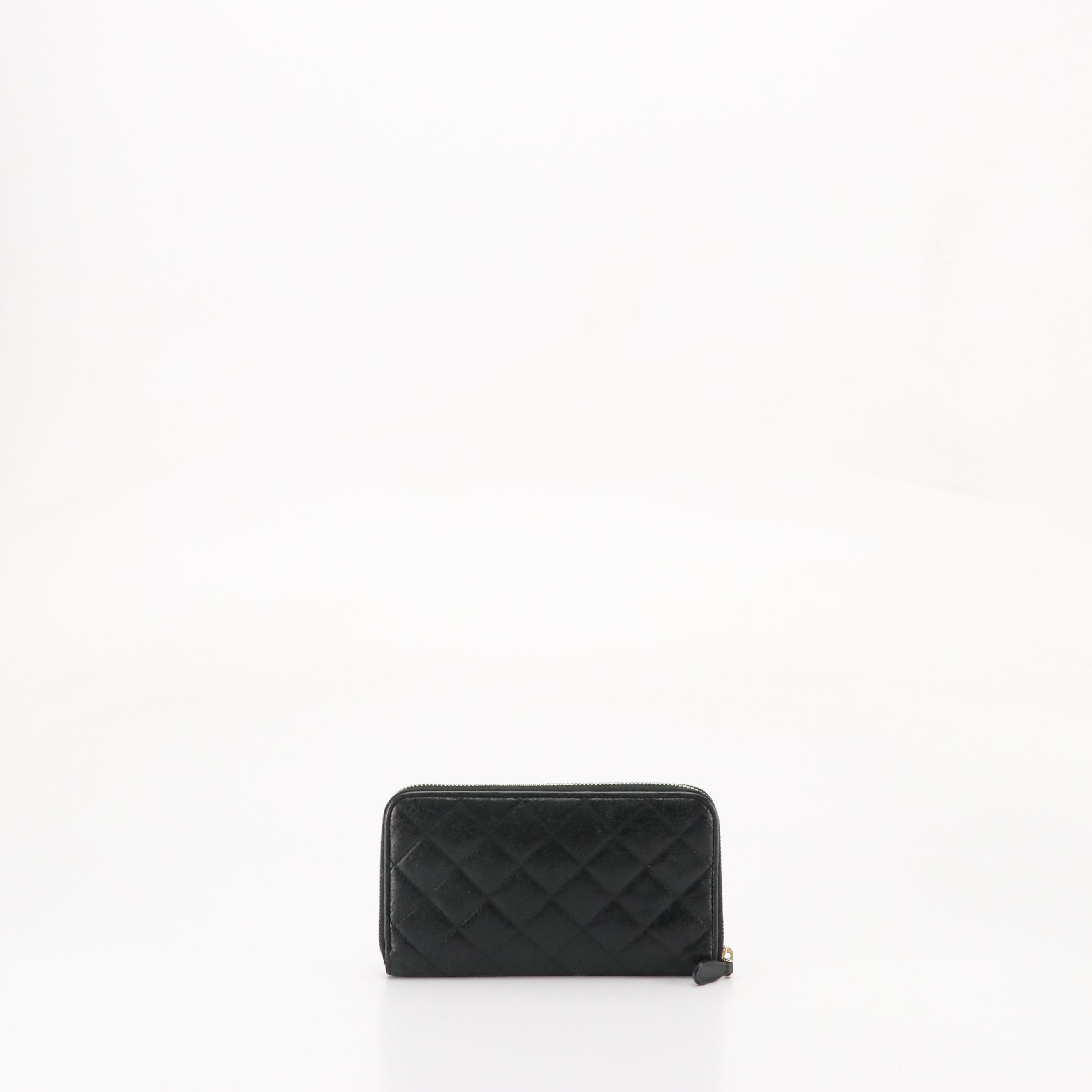 Prada Zip Around Wallet 1M0506 in Antiqued Leather