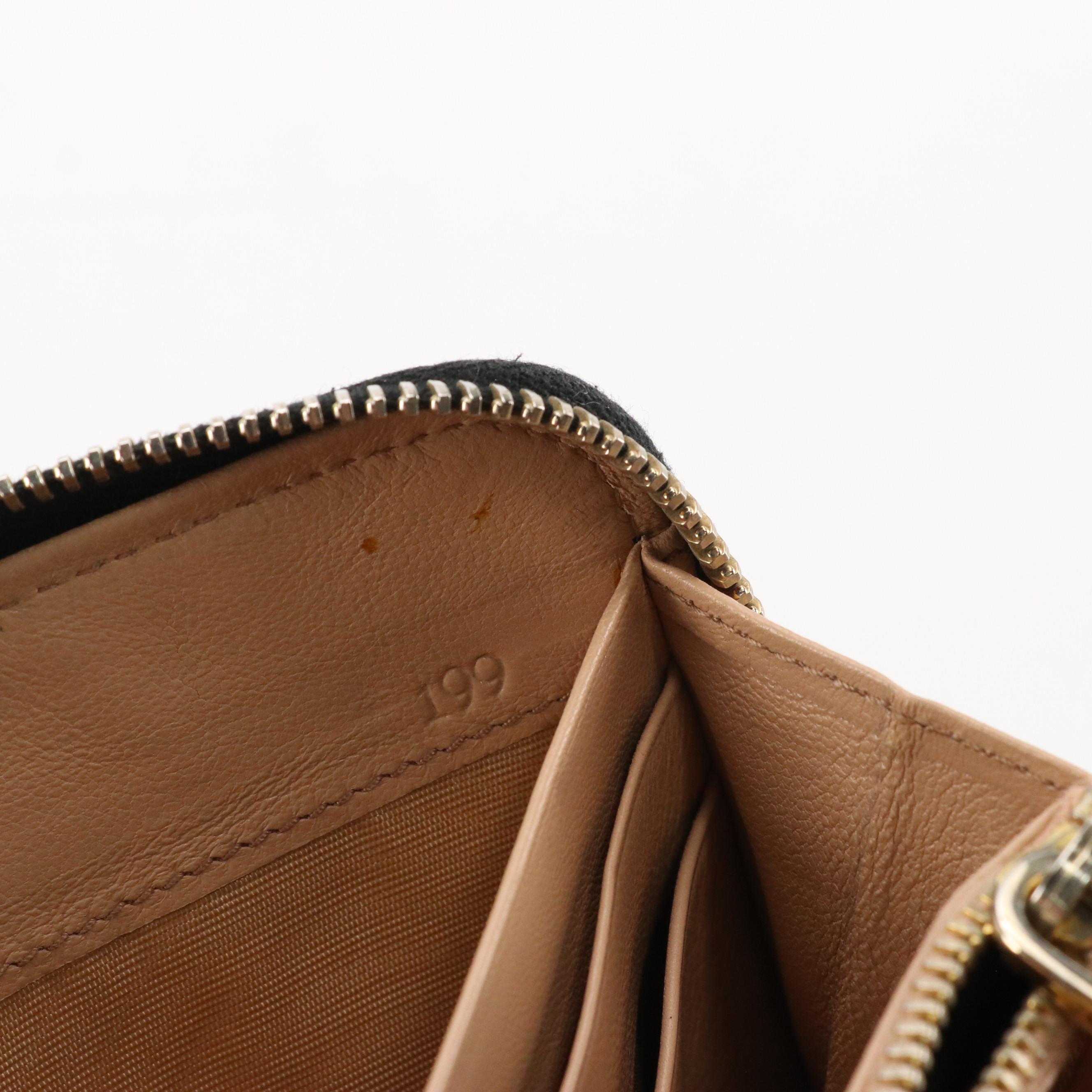 Prada Zip Around Wallet 1M0506 in Antiqued Leather