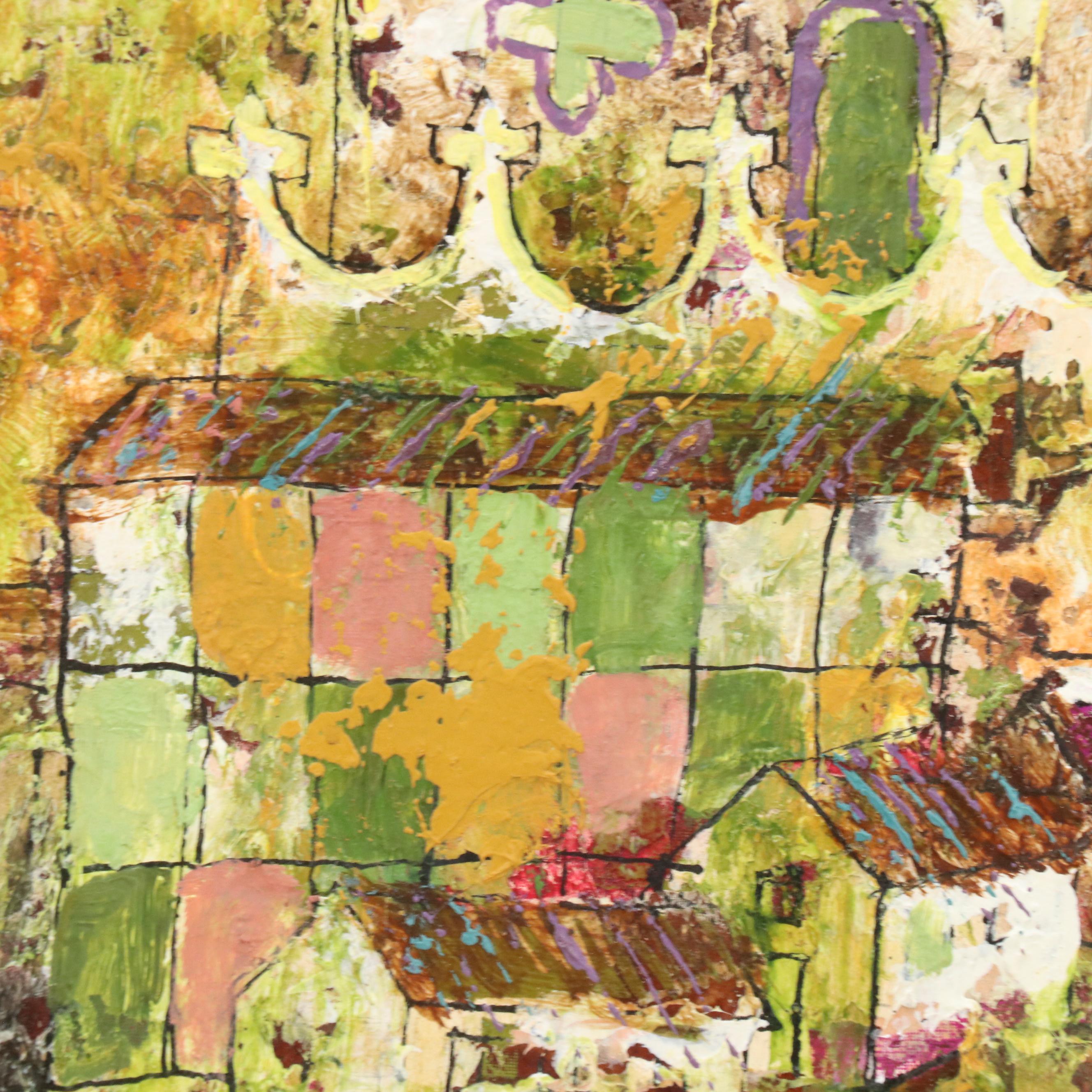 Jesus Ortiz Tajonar Cityscape Oil Painting, Mid to Late 20th Century