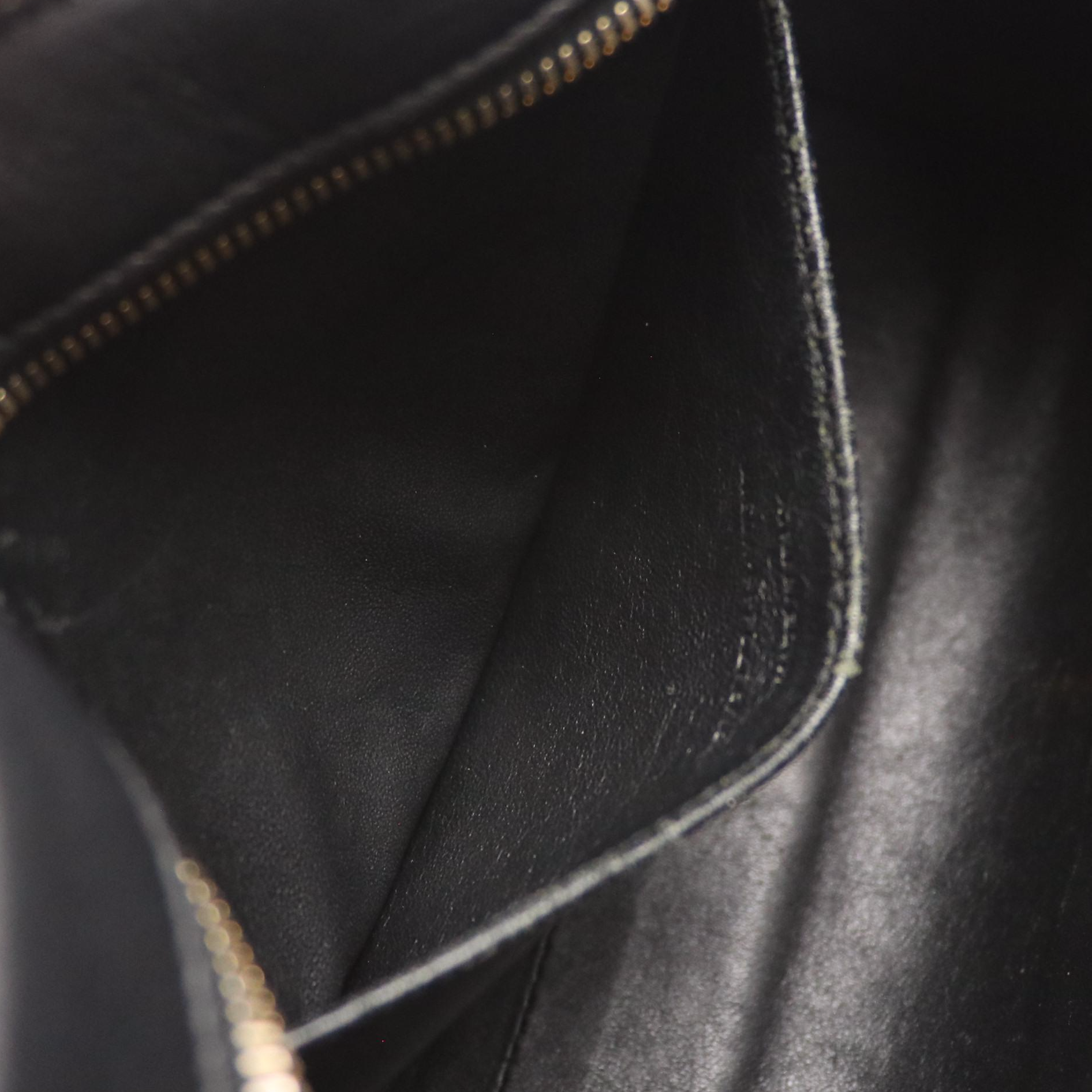 Saint Laurent YSL Sac Cabas Two-Way Bag in Black Calfskin Leather