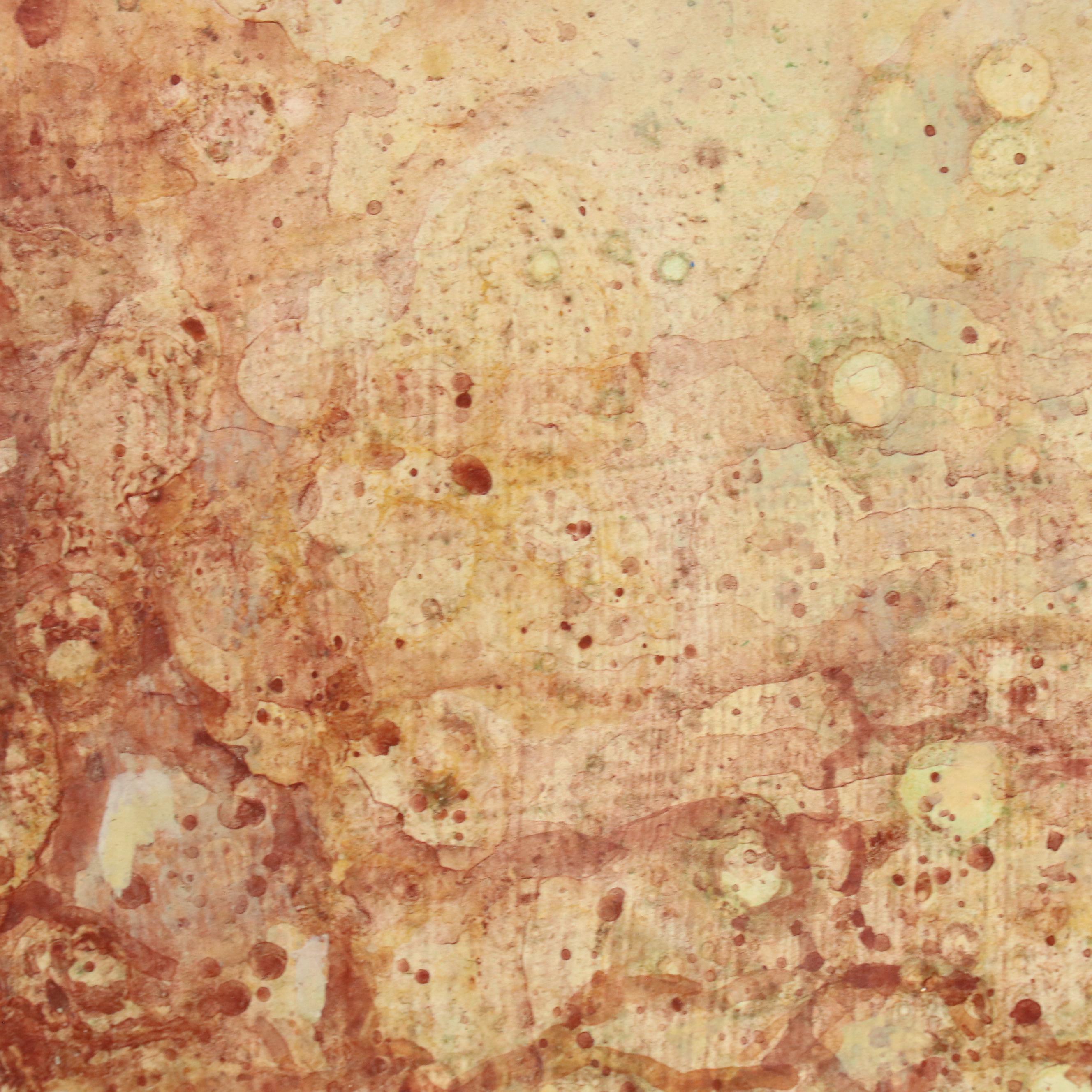 Surrealist Style Acrylic Painting of Couple "Togetherness," 1966