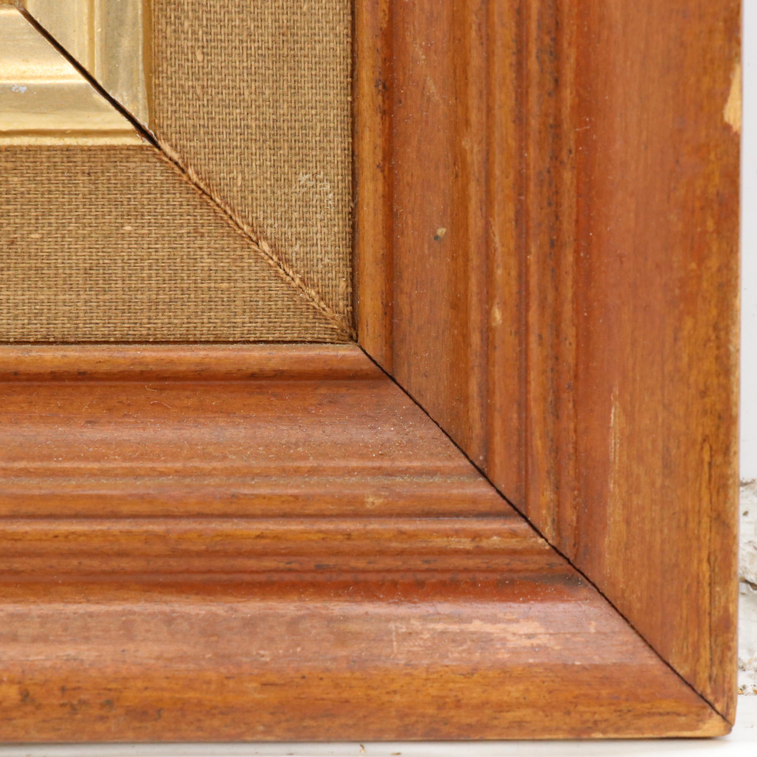 Surrealist Style Acrylic Painting of Couple "Togetherness," 1966