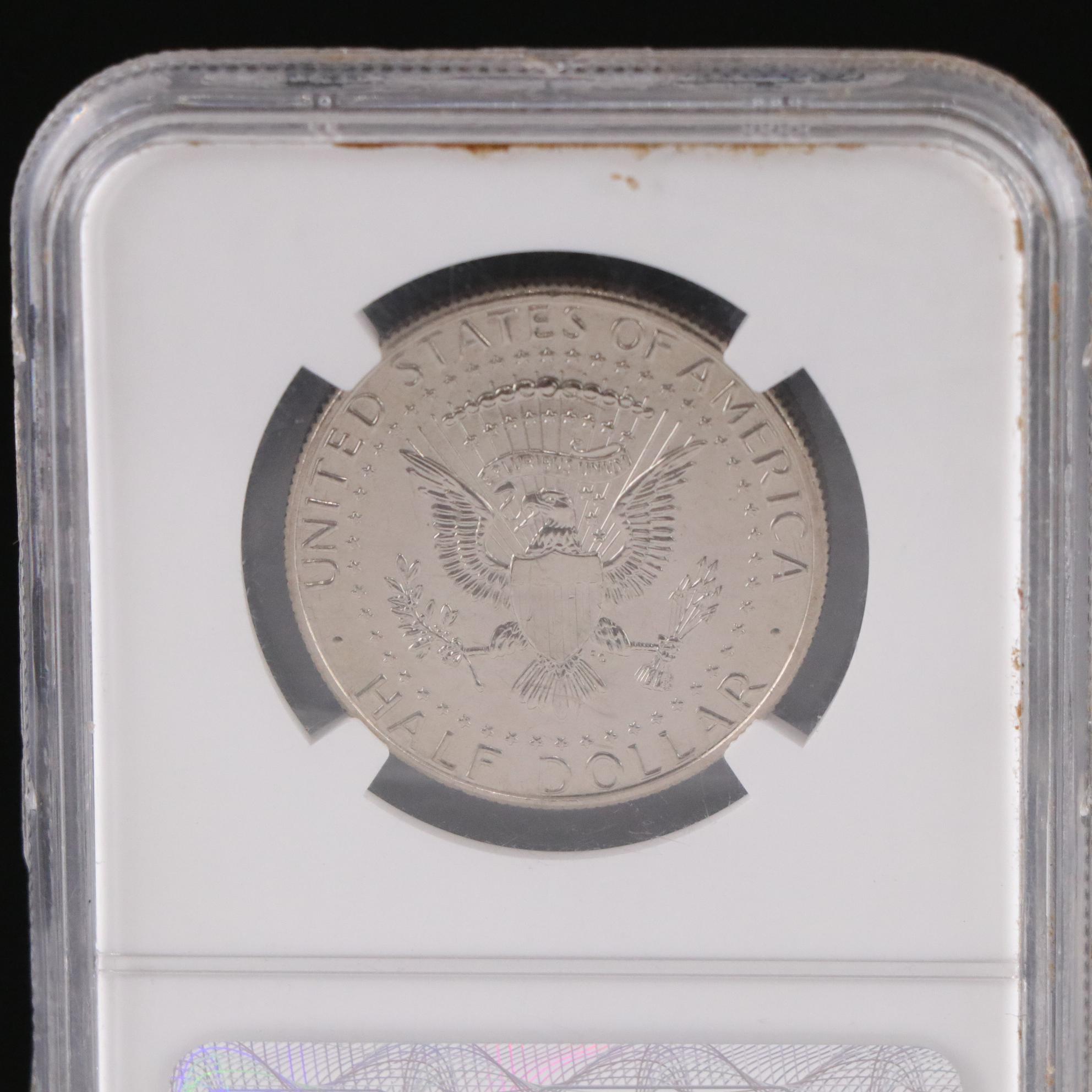 NGC SP70 Enhanced and SP 67 2014 Clad Kennedy Half Dollars