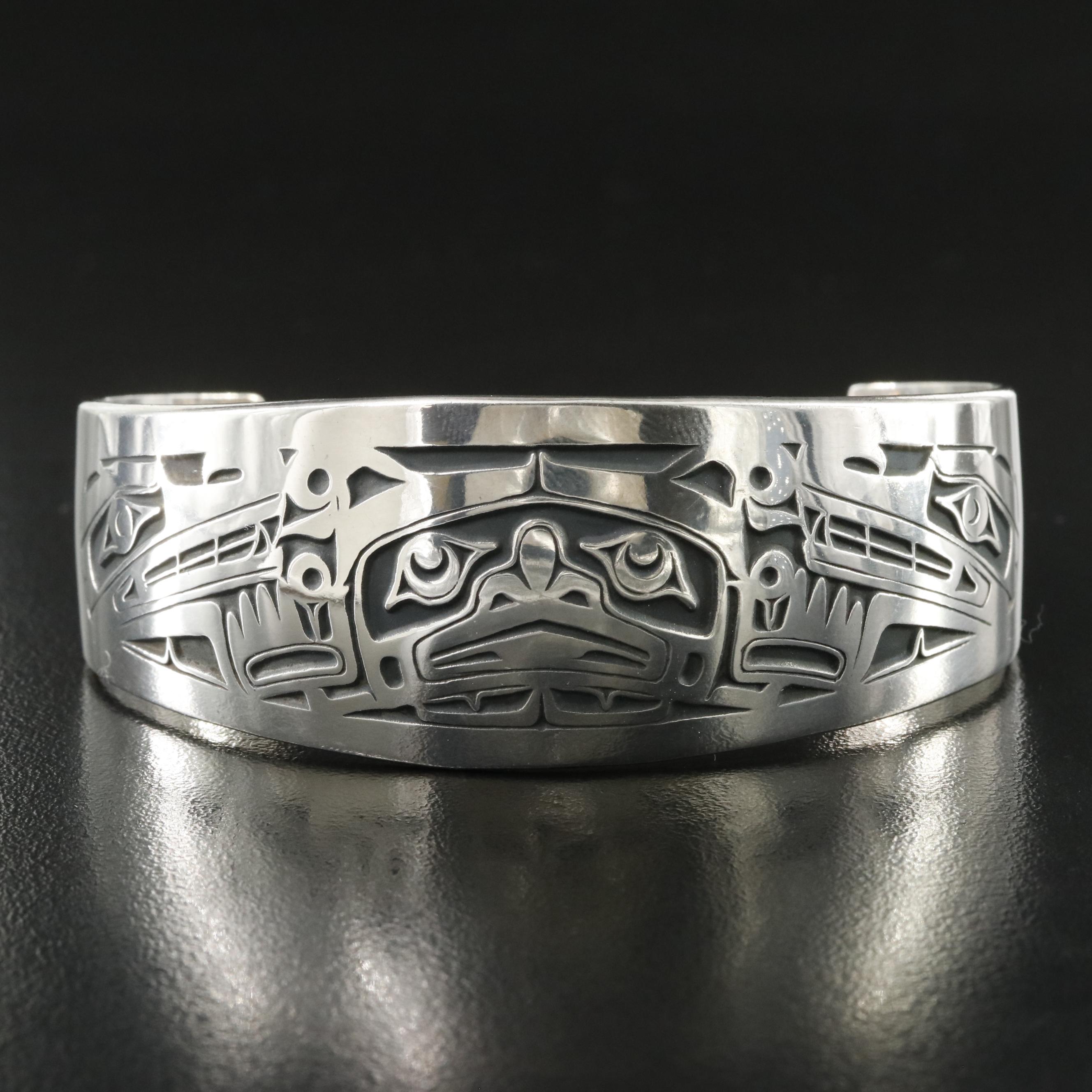 Jean Ferrier For West Coast Group Northwest Coast Sterling Cuff Bracelet