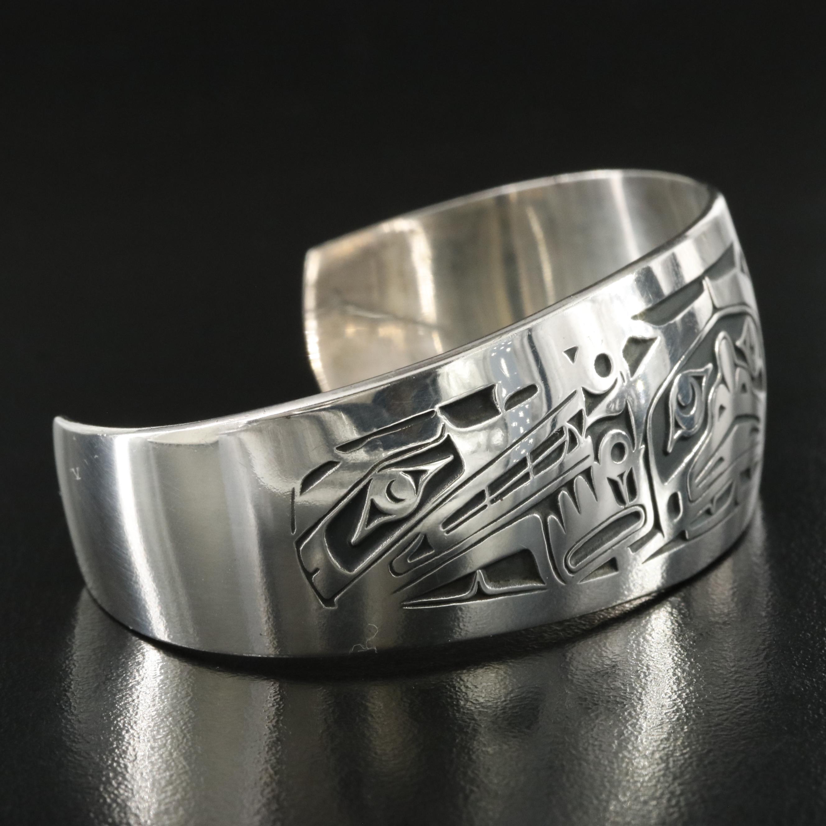 Jean Ferrier For West Coast Group Northwest Coast Sterling Cuff Bracelet
