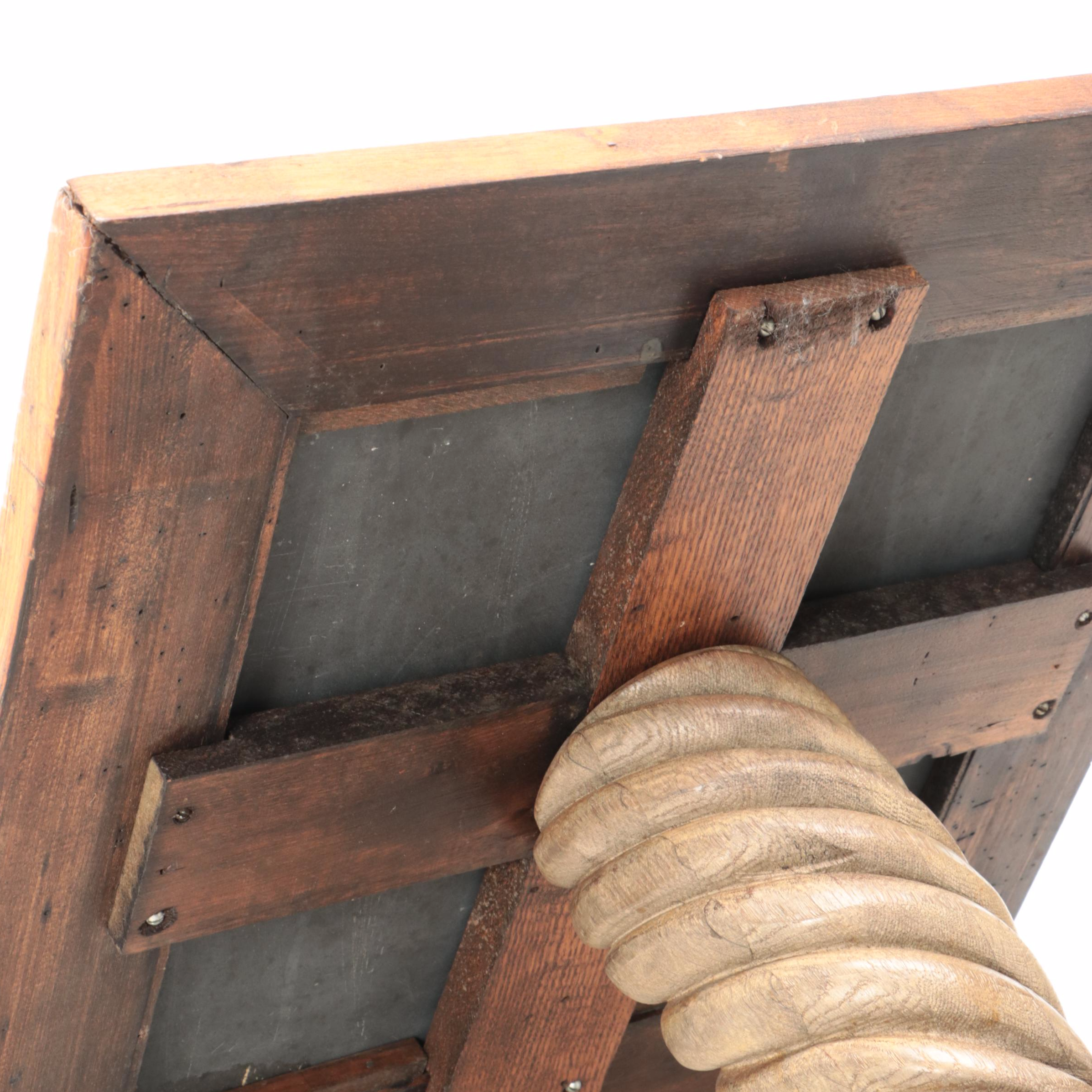 Italian Baroque Style Carved Wood Pedestal Table