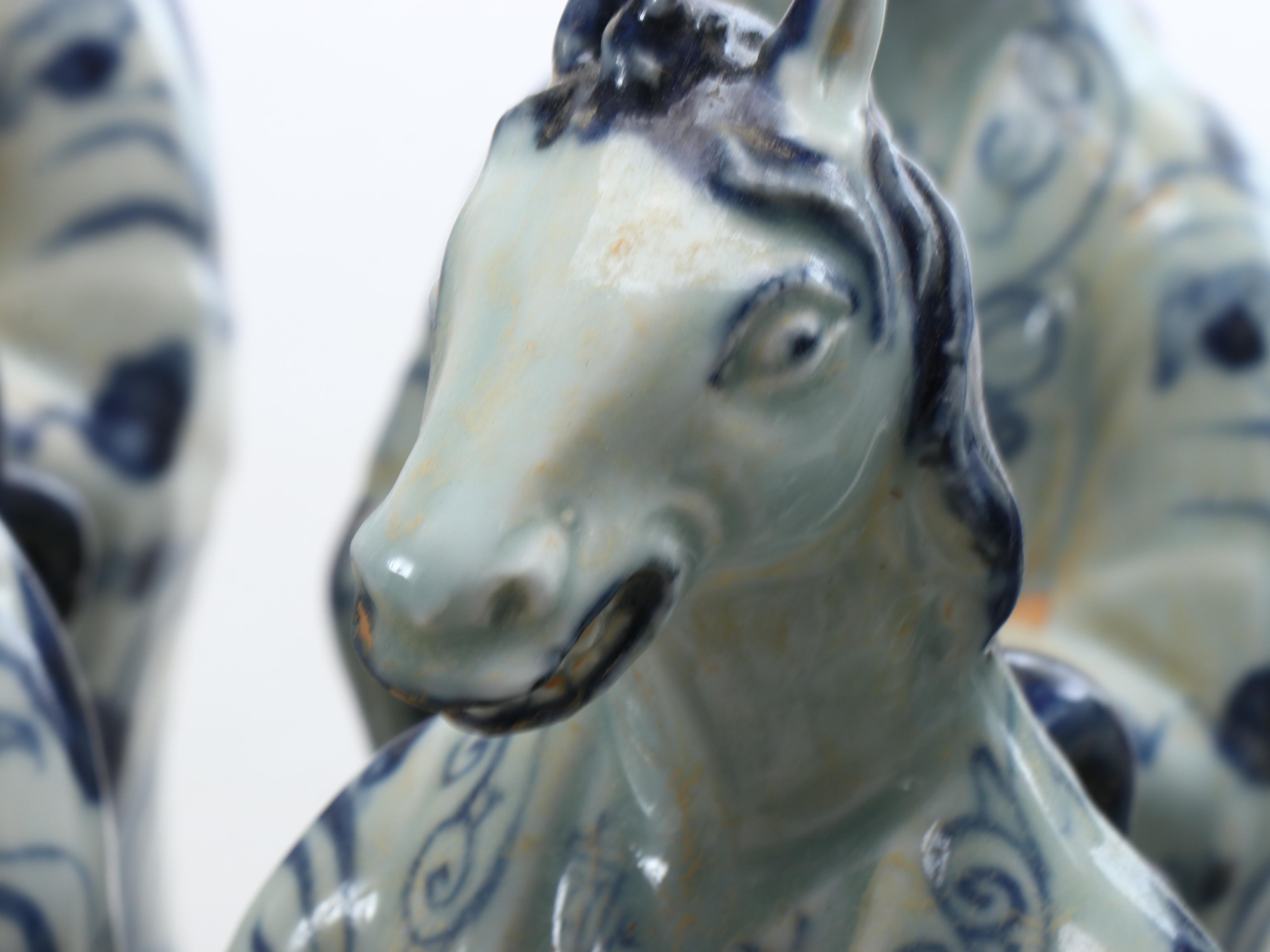 Chinese Zodiac Figures in Blue and White Porcelain with Presentation Box