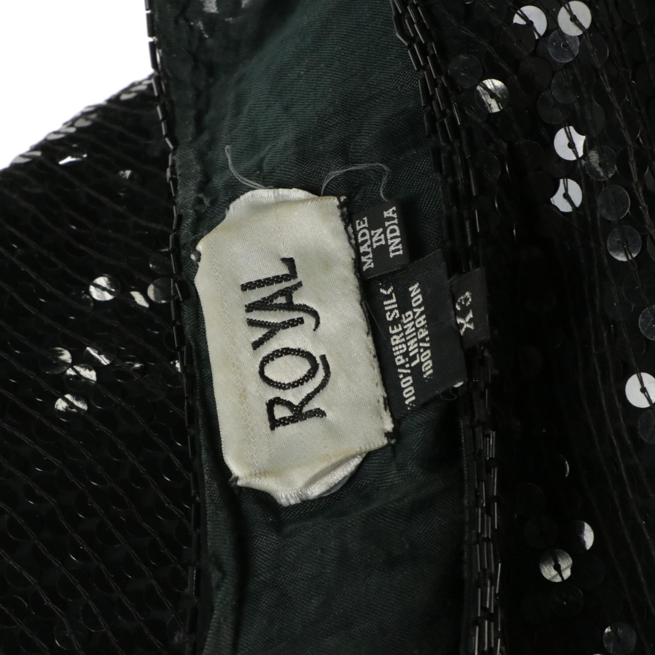 Laurence Kazar and Royal Vintage Sequin and Bead Embellished Evening Tops