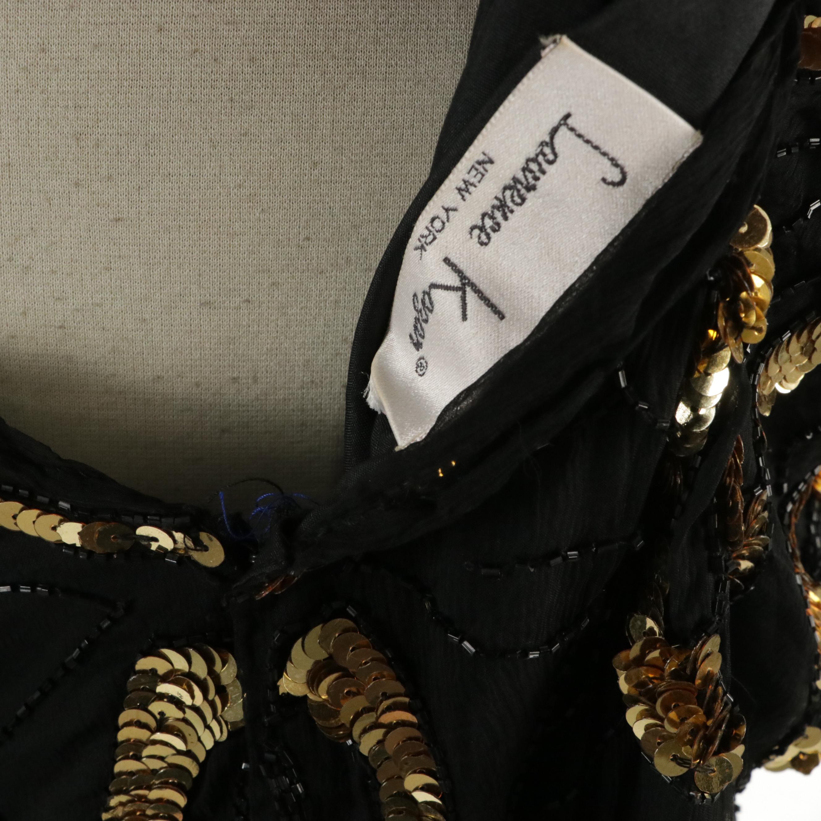 Laurence Kazar and Royal Vintage Sequin and Bead Embellished Evening Tops