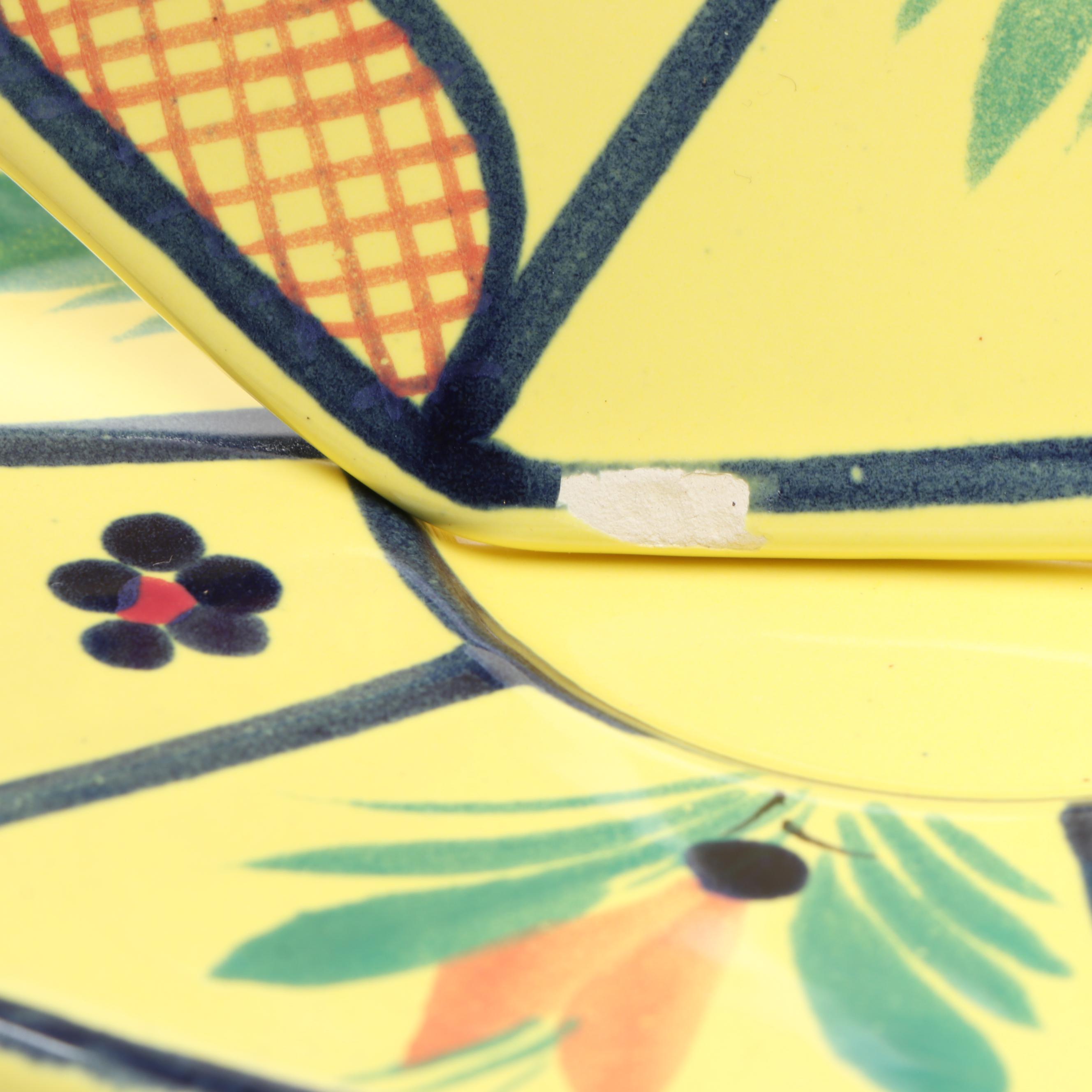 Henriot Quimper French Faience "Soleil Yellow" Dinnerware