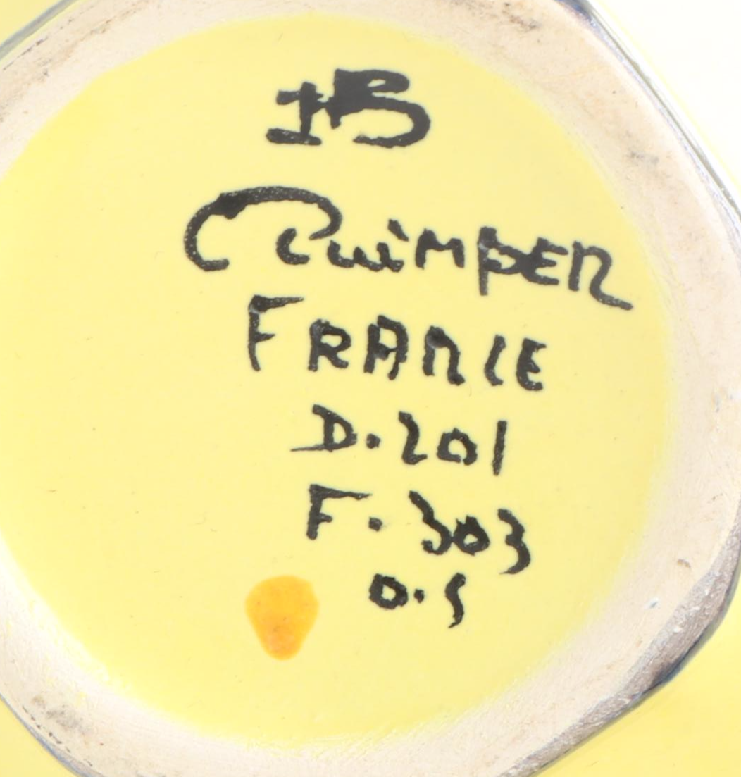 Henriot Quimper French Faience "Soleil Yellow" Dinnerware