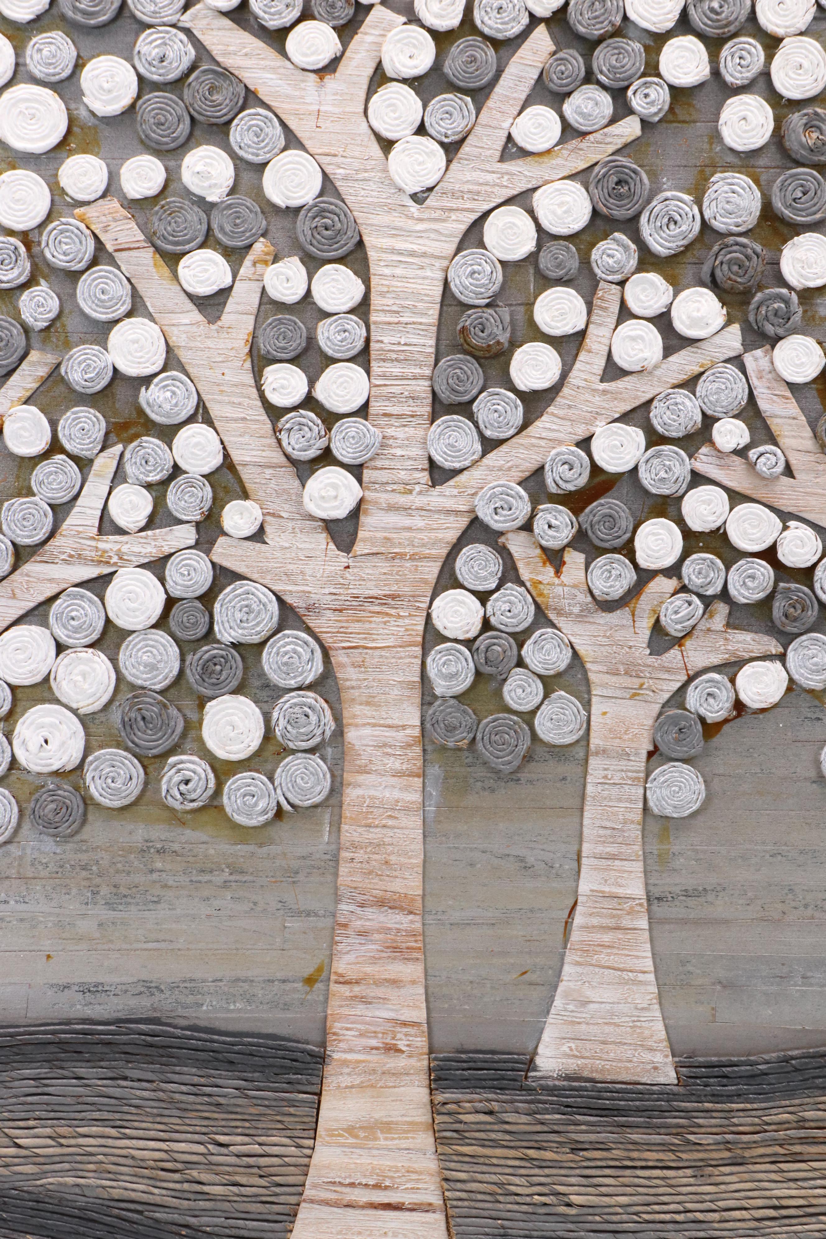 Mixed Media Landscape Wall Panel