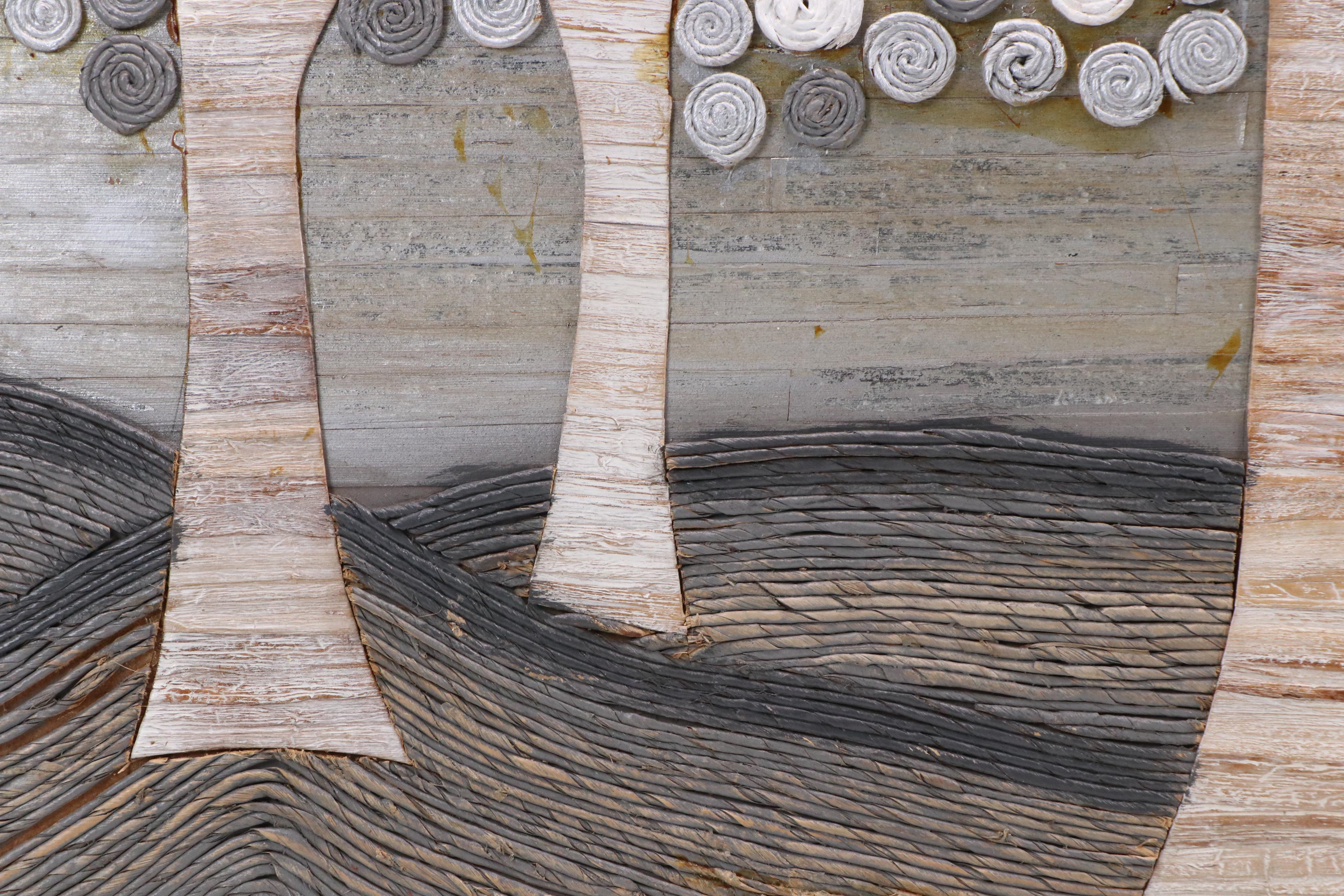 Mixed Media Landscape Wall Panel