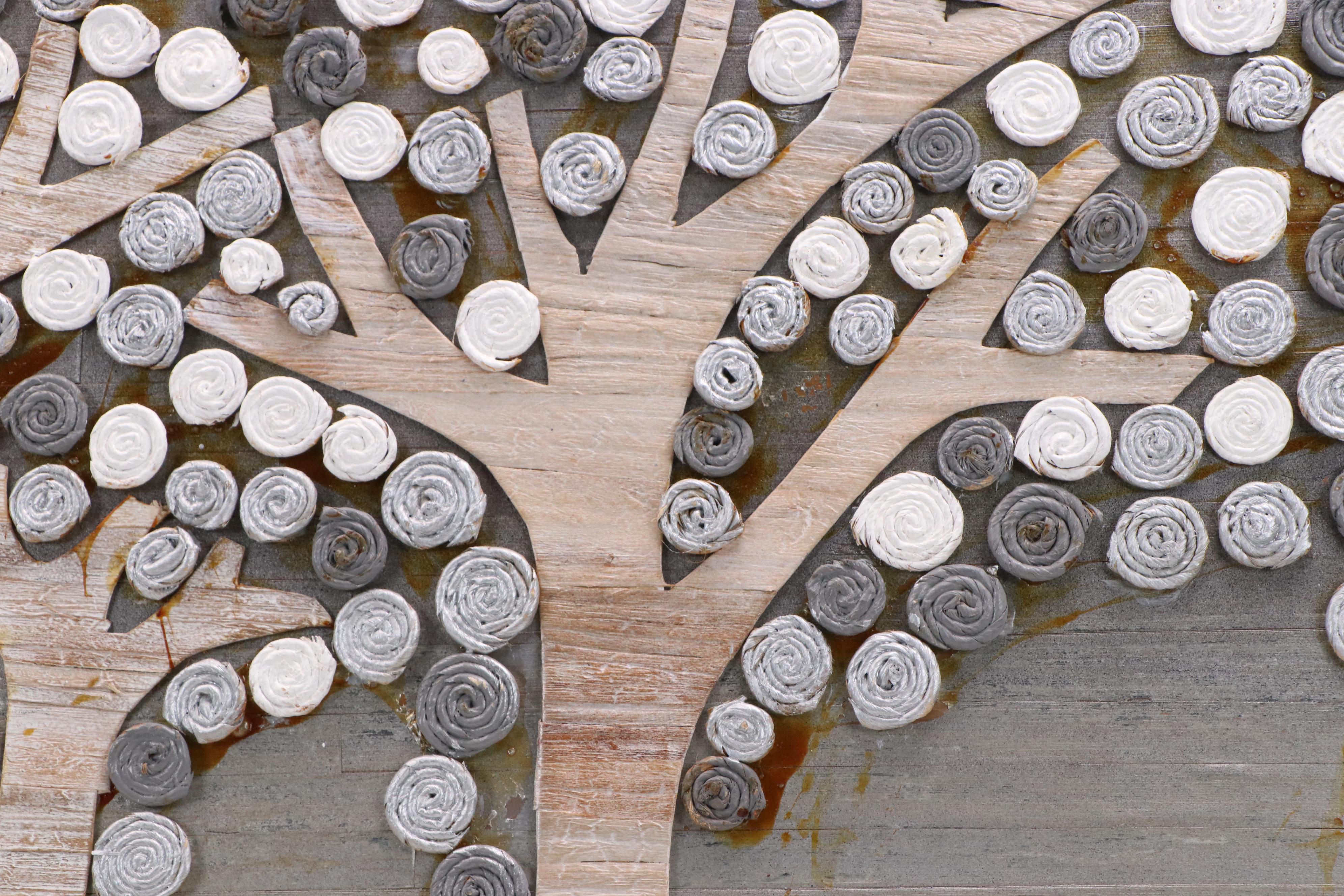 Mixed Media Landscape Wall Panel