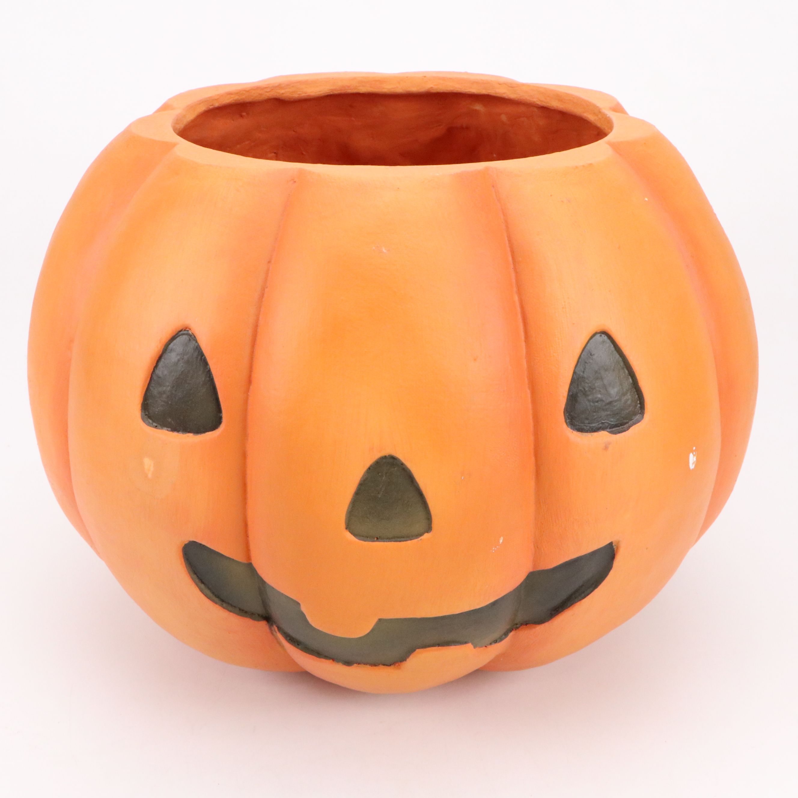 Halloween Plaster Pumpkins, Table Runners, Dishes and Banners