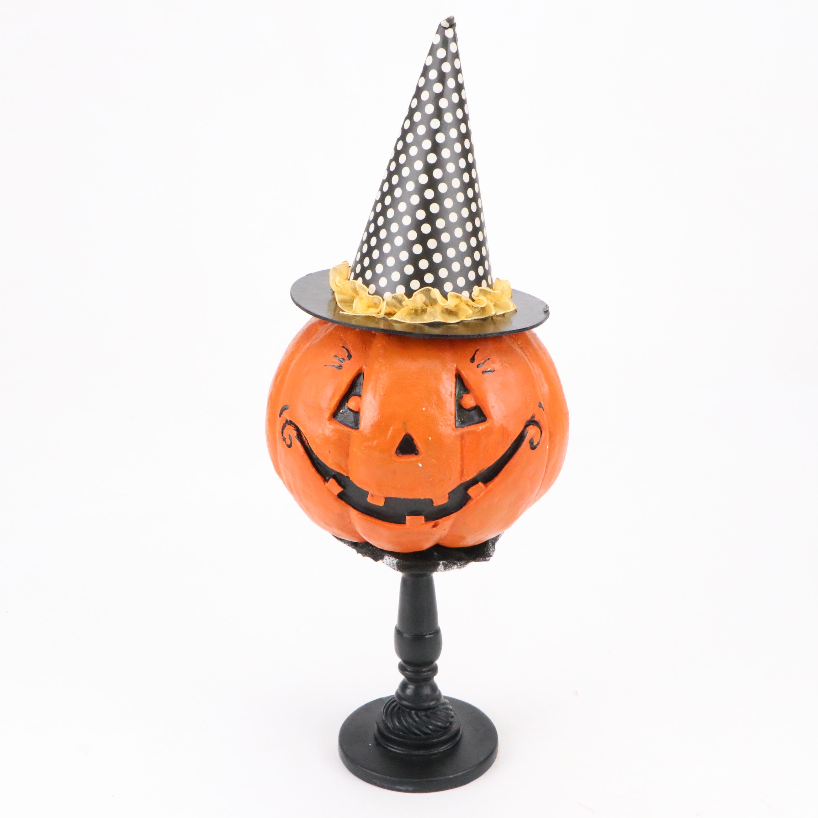 Halloween Plaster Pumpkins, Table Runners, Dishes and Banners