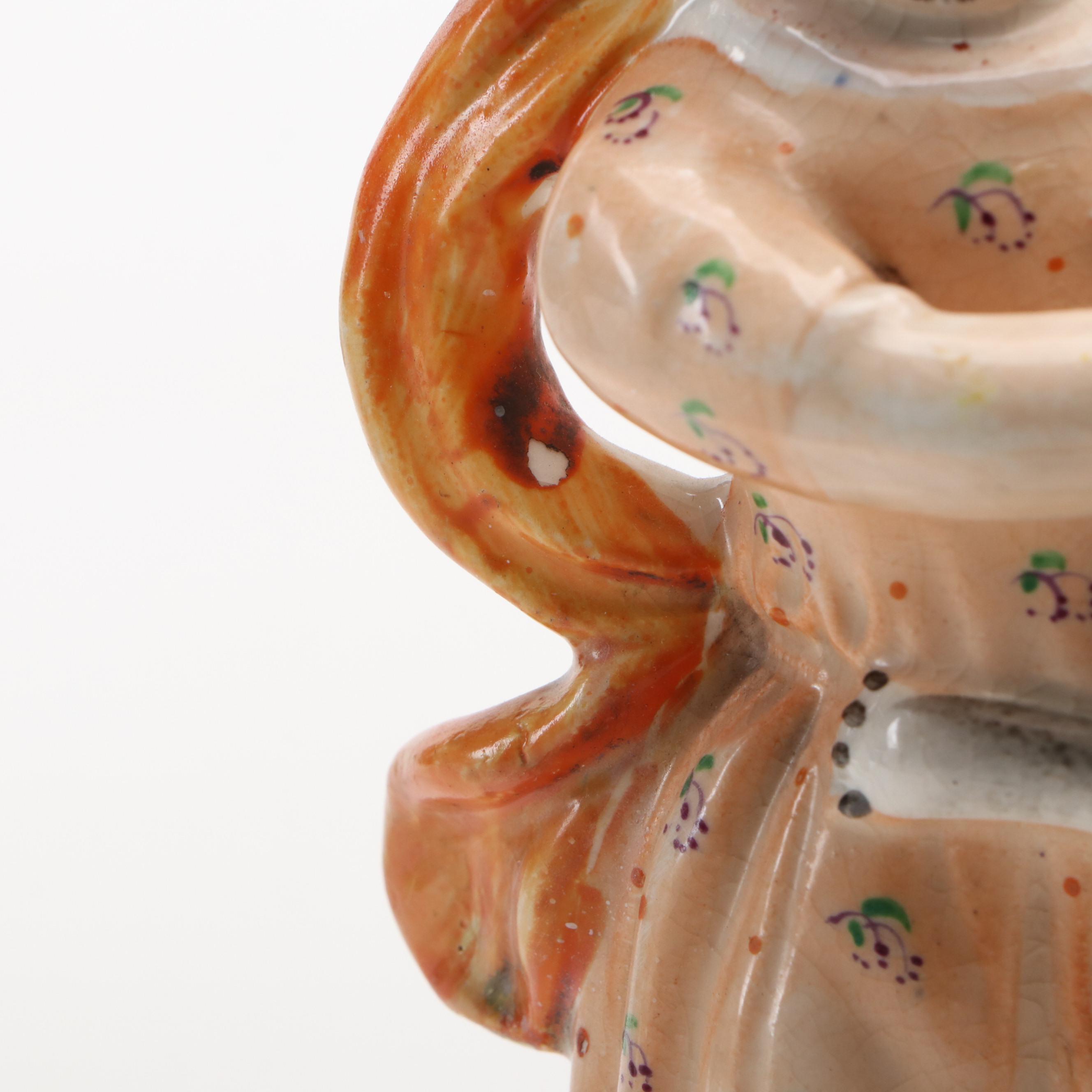 Staffordshire Samson and Lion Figurines, Mid to Late 19th Century