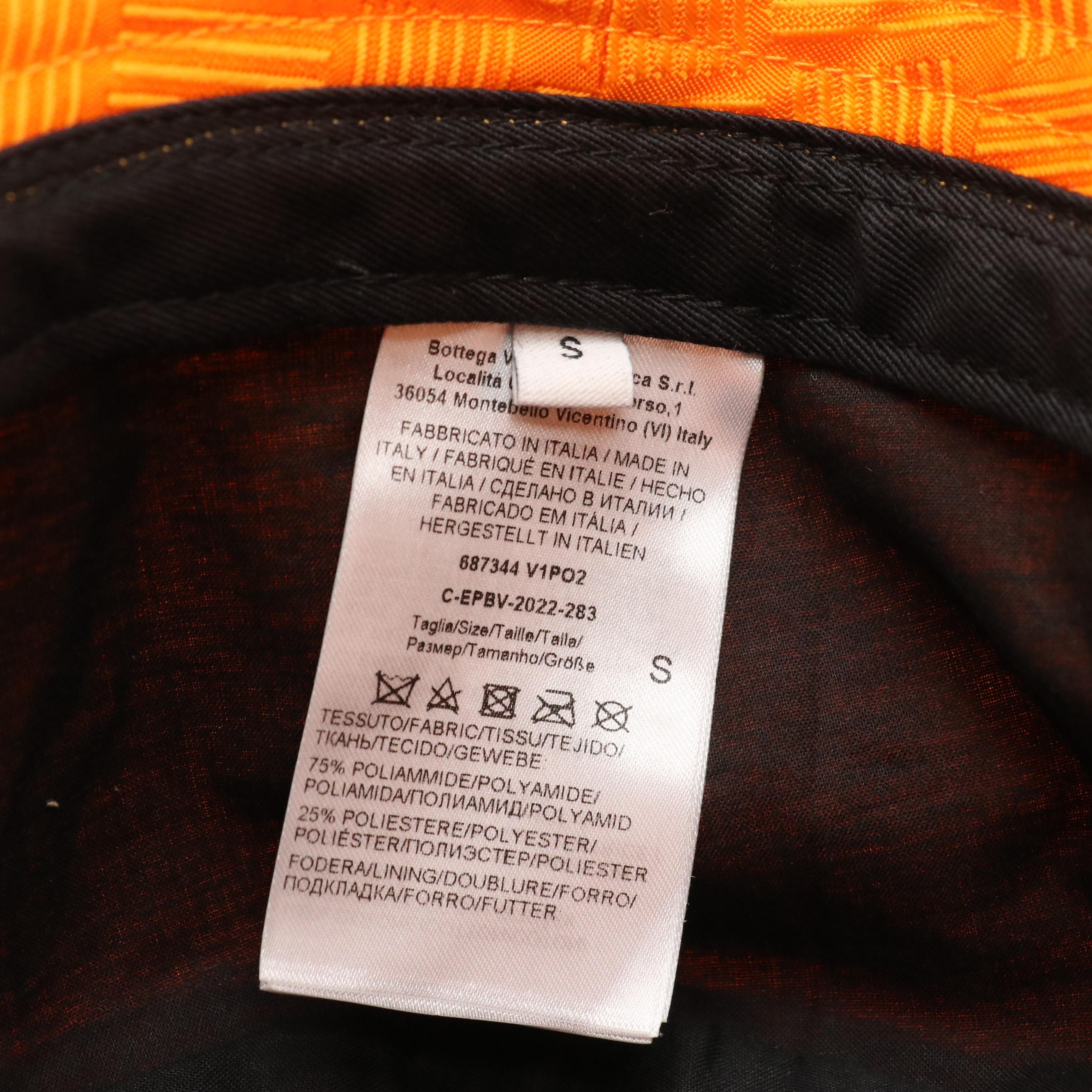 Bottega Veneta Orange Bucket Hat