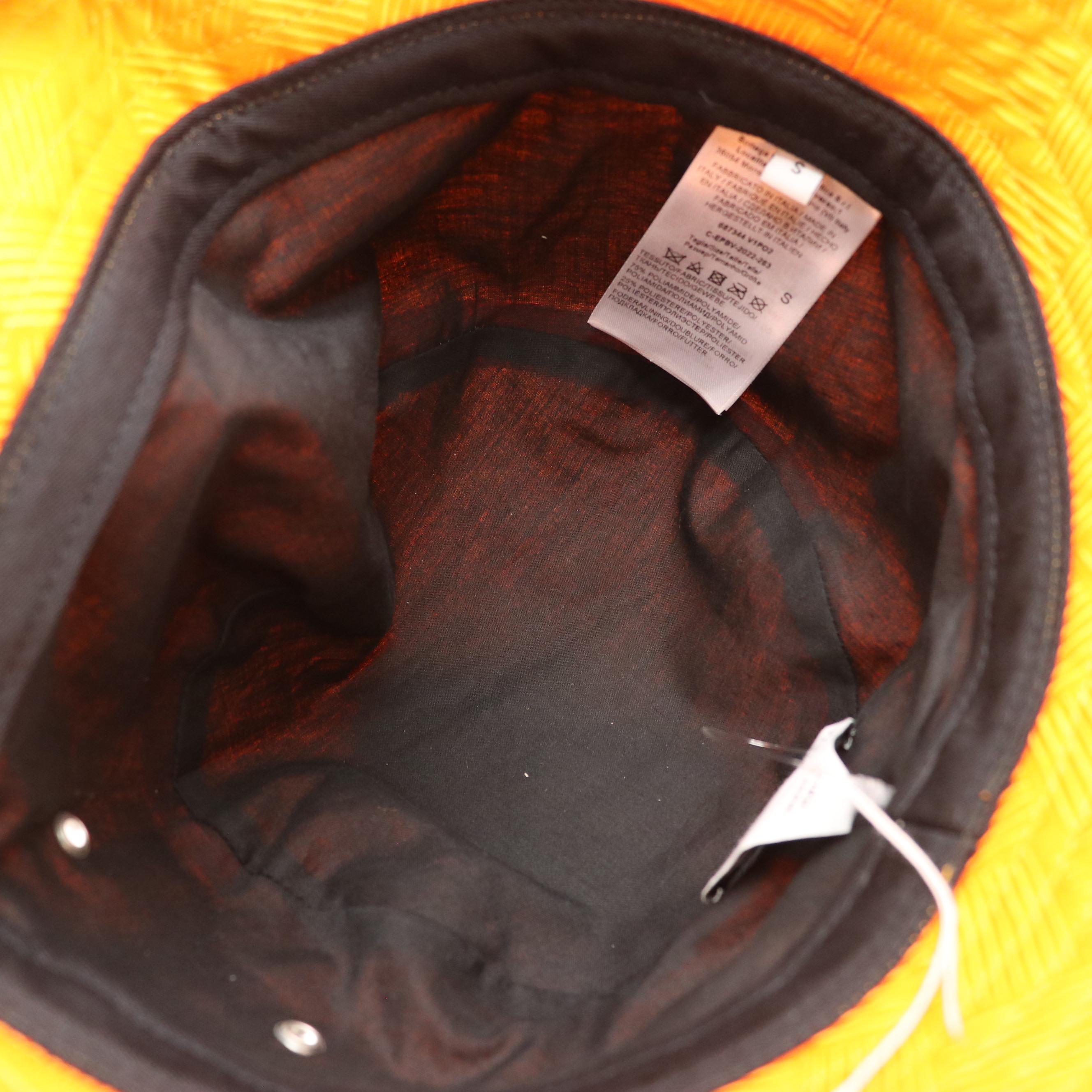 Bottega Veneta Orange Bucket Hat