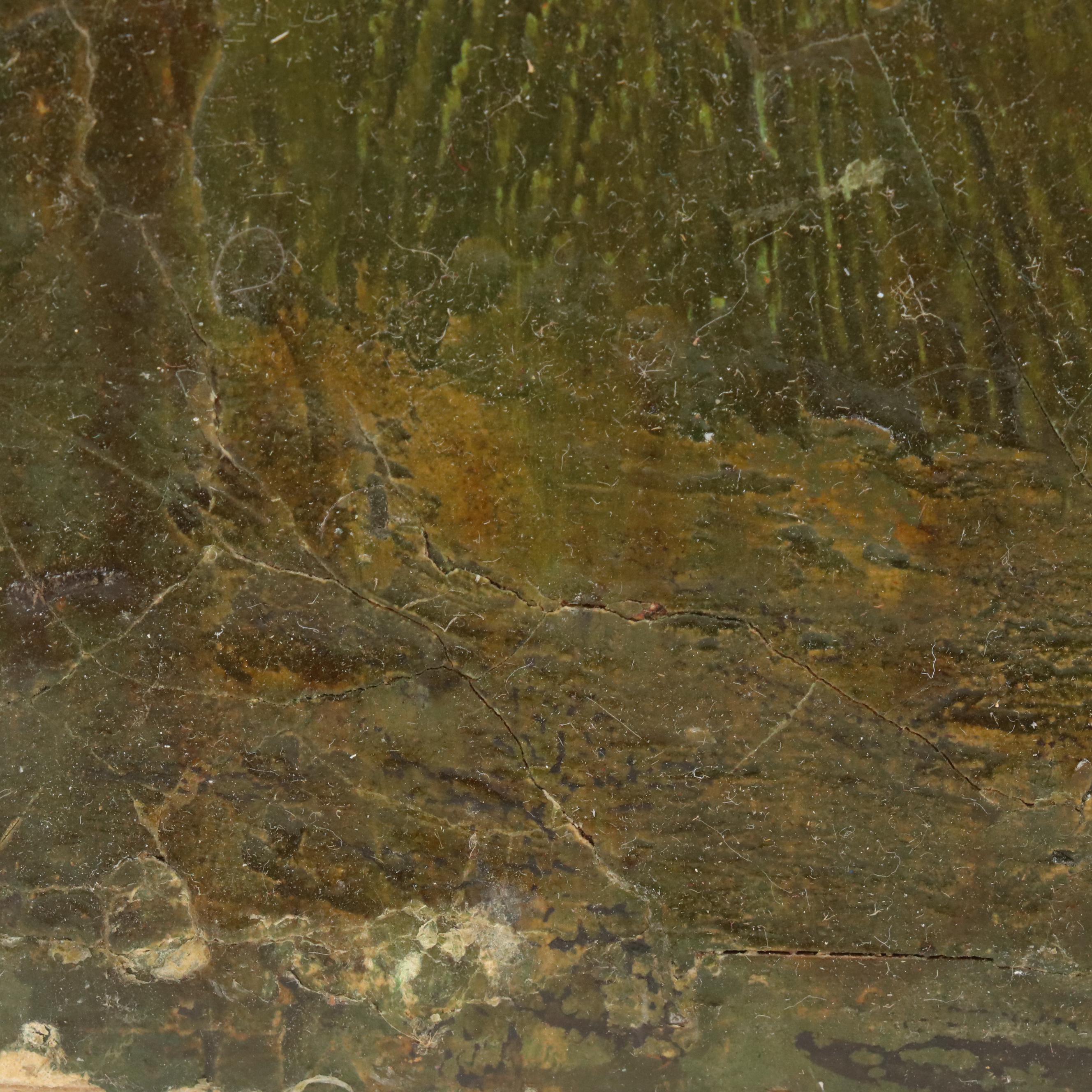 Venetian Canal Scene Mixed Media Painting