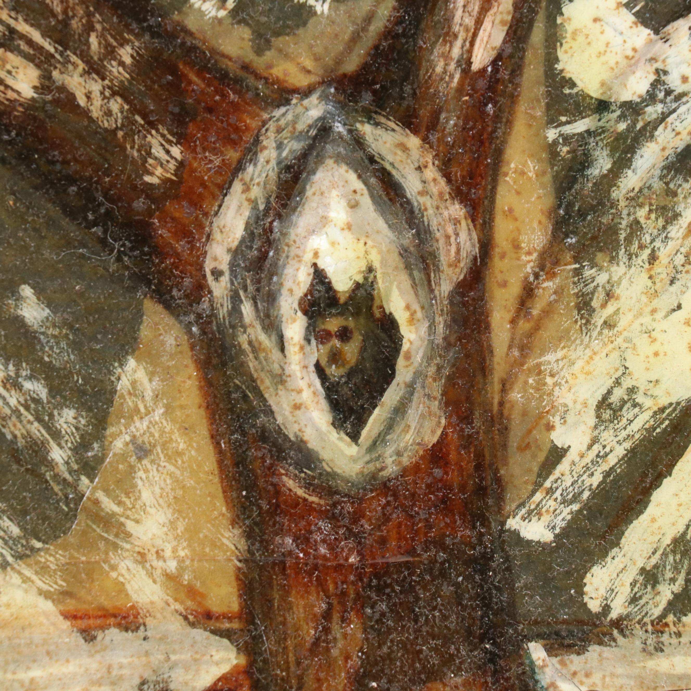 Mixed Media Painting of Wilderness Scene With Deer, Circa 1940