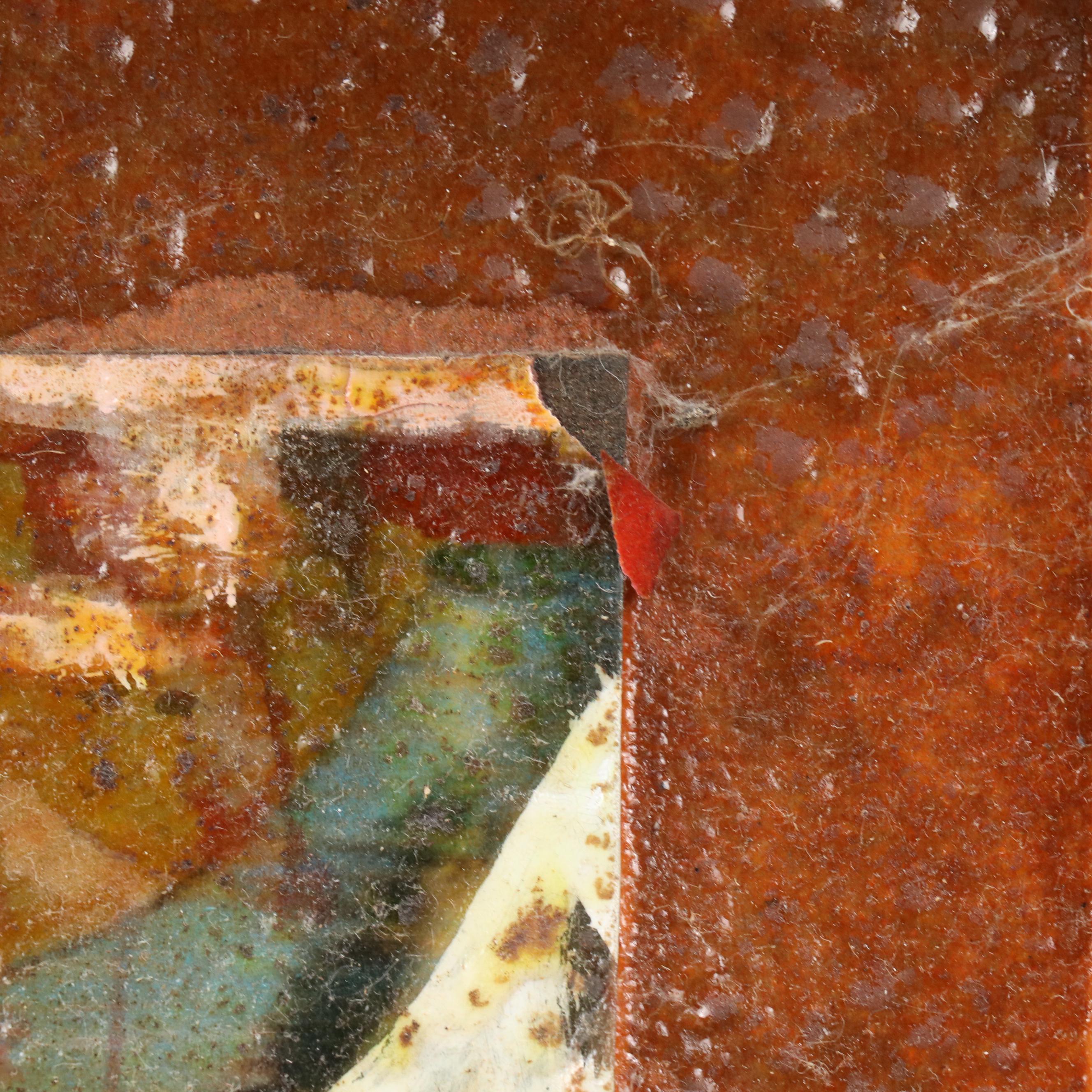 Mixed Media Painting of Wilderness Scene With Deer, Circa 1940