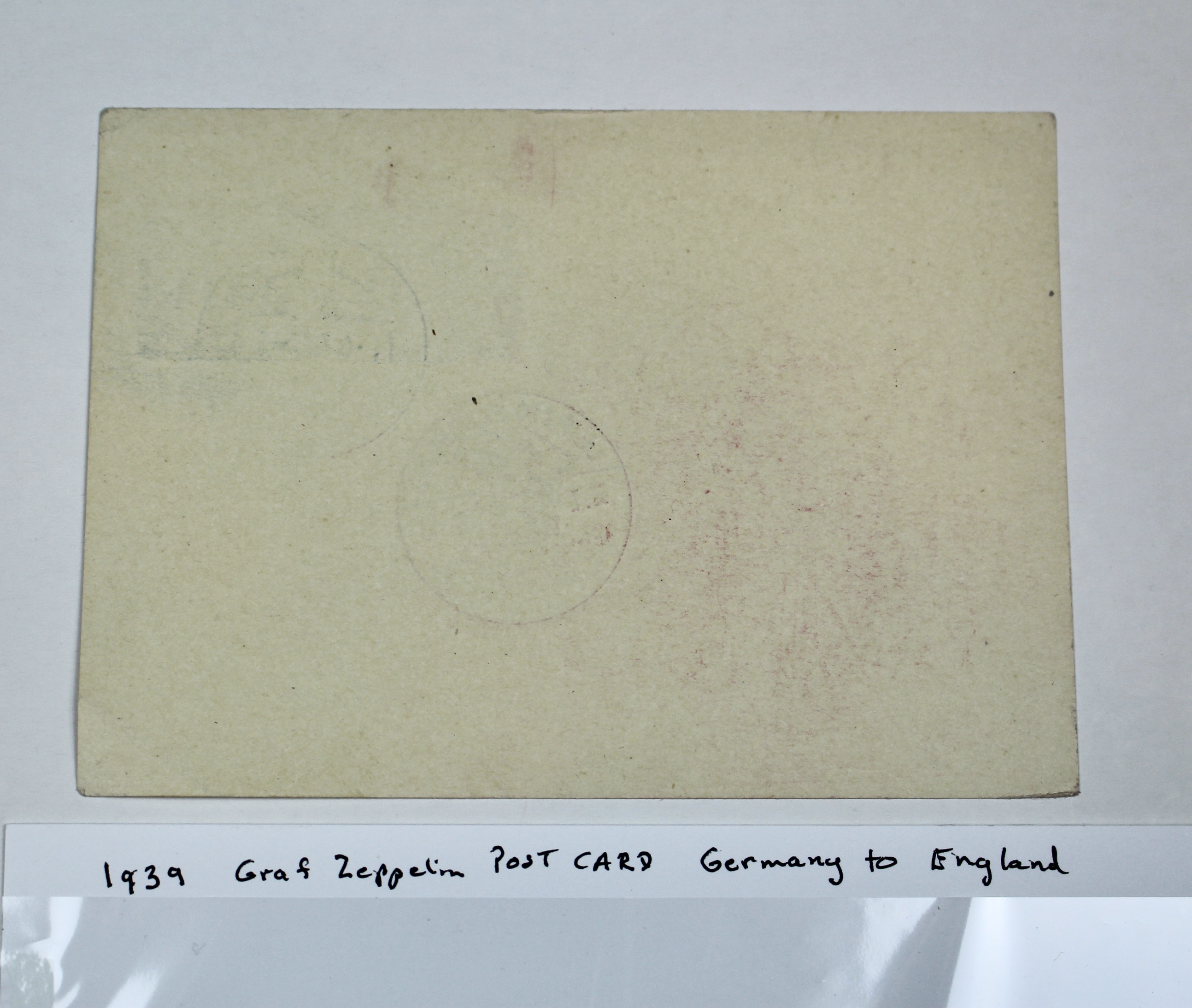1939 Graf Zeppelin Postcard, Germany to England