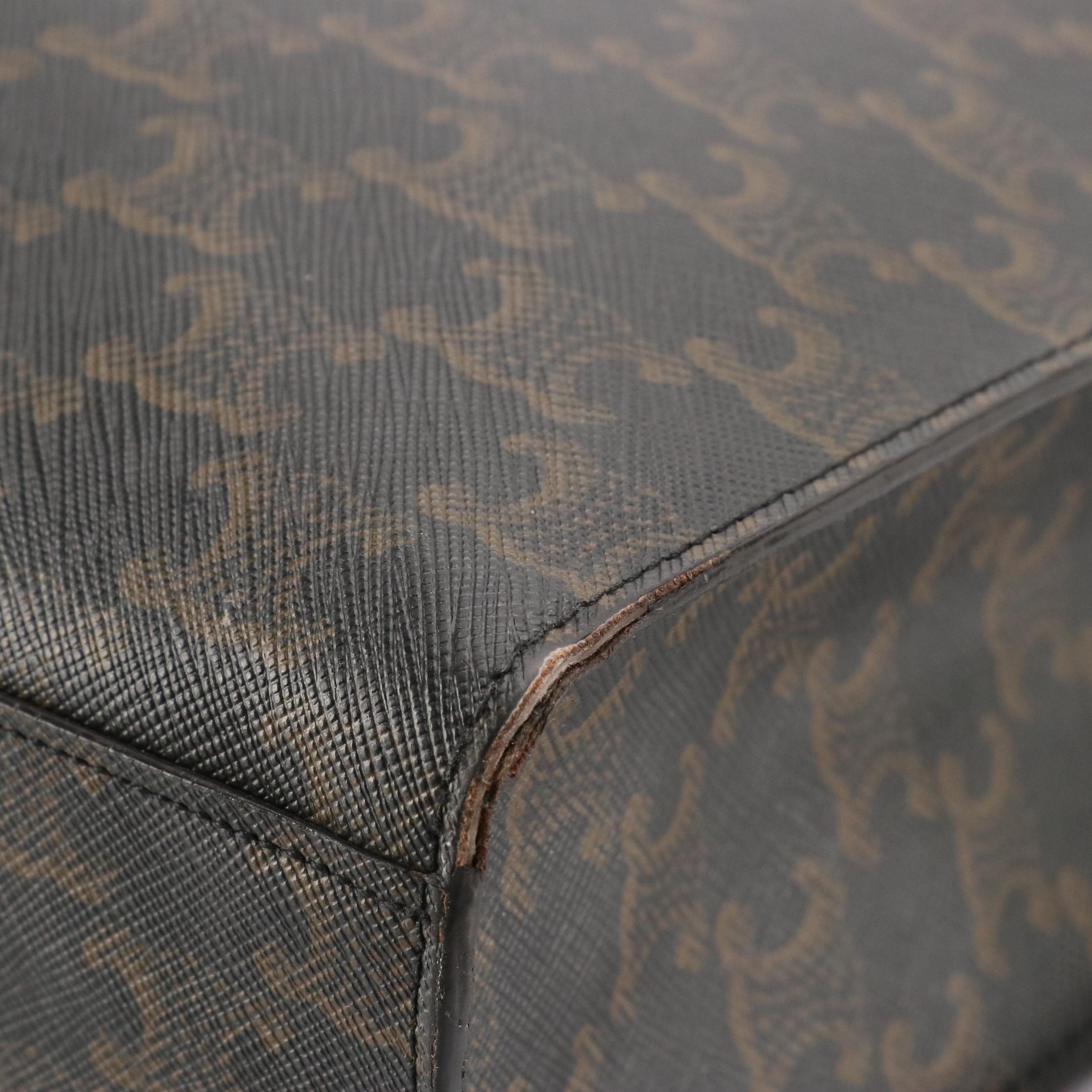 Celine Vertical Two-Way Tote in Jumbo Triomphe Canvas and Leather