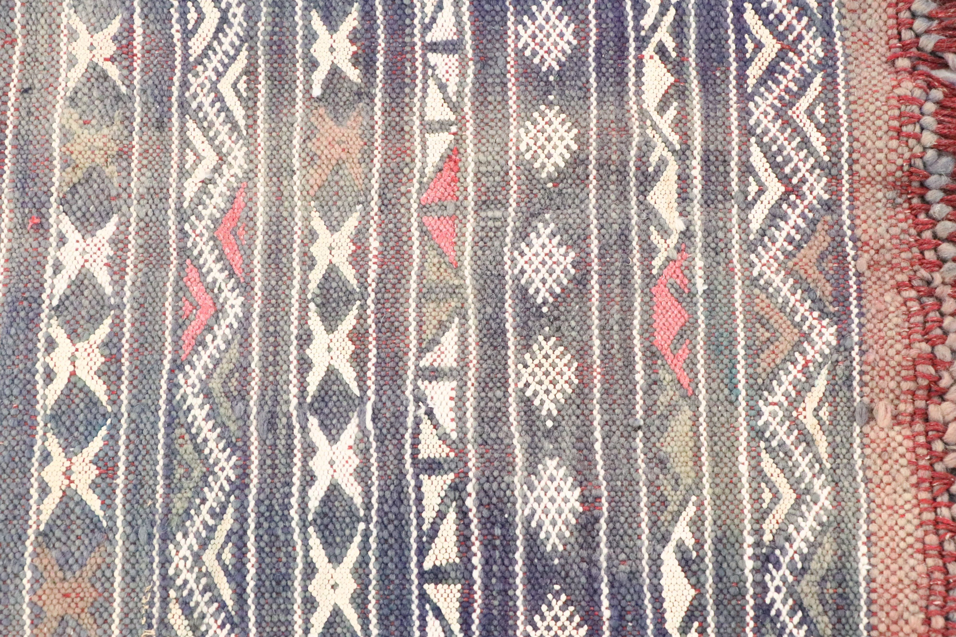 3'9 x 6'5 Handwoven Turkish Mut Cicim Area Rug