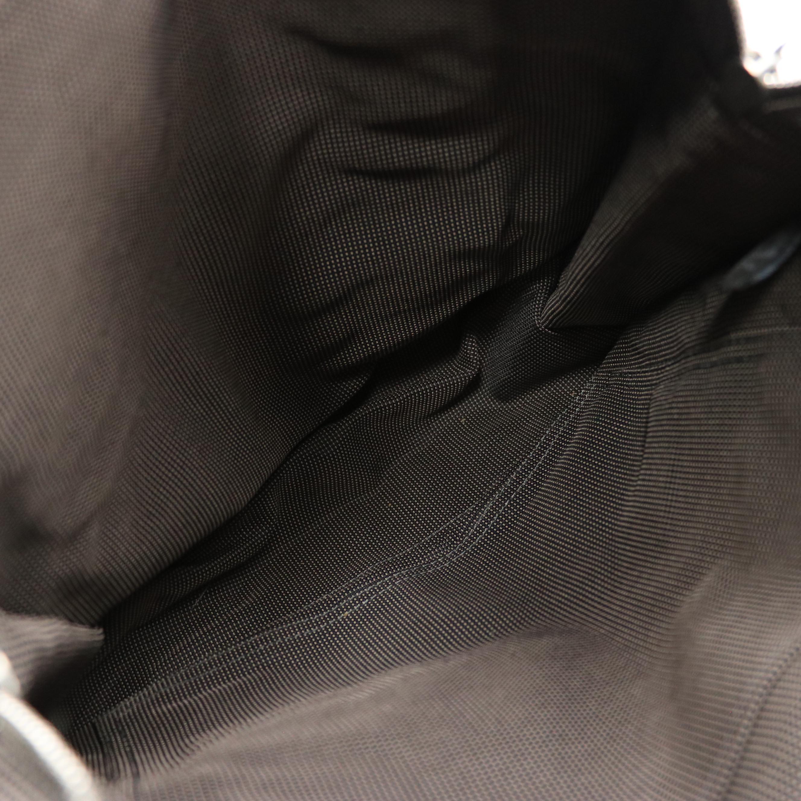 Hermès Toile Canvas Herline Backpack in Grey/Black