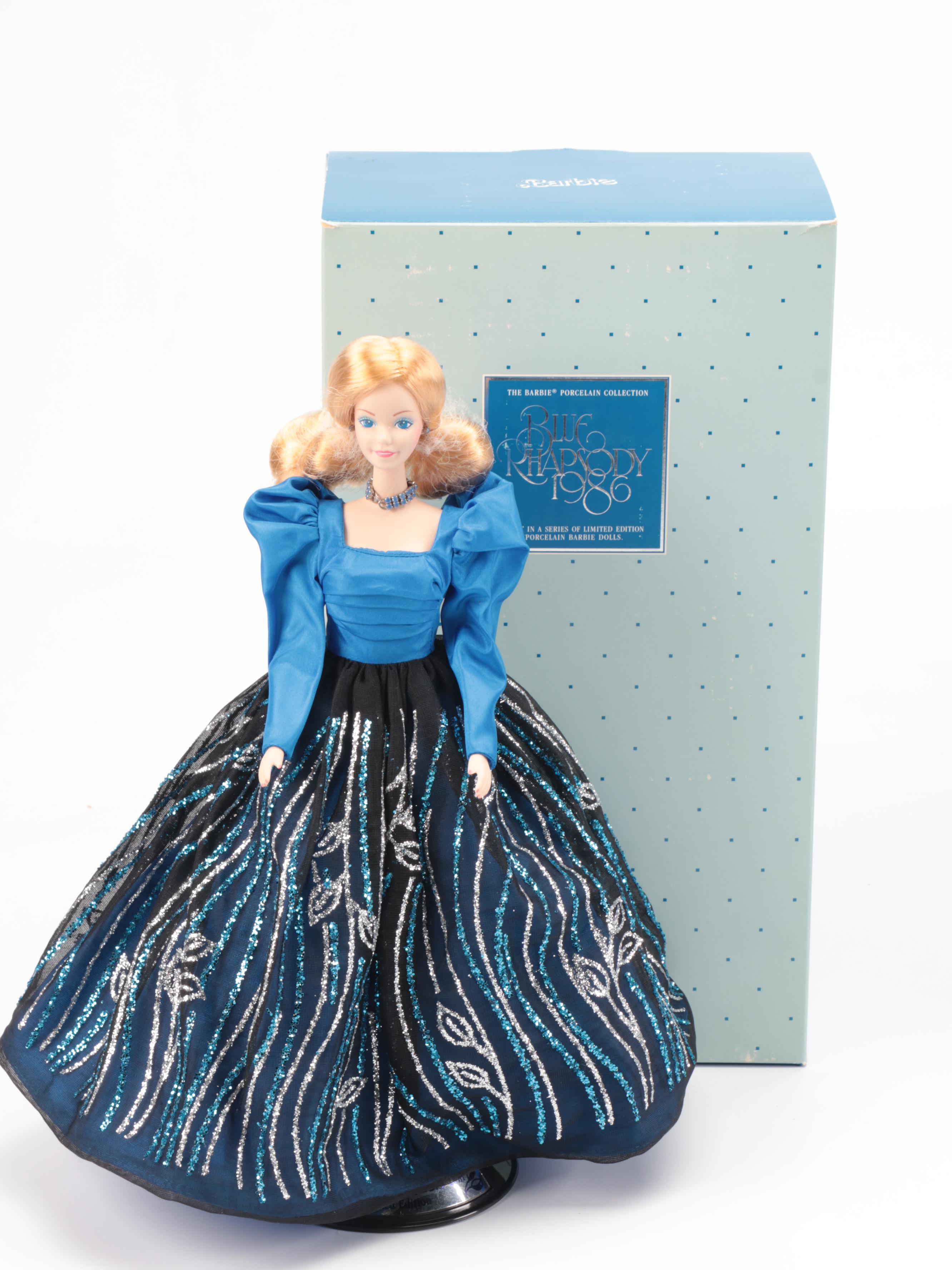 Mattel "Evening Pearl," "Blue Rhapsody," and "Crystal Rhapsody" Barbies