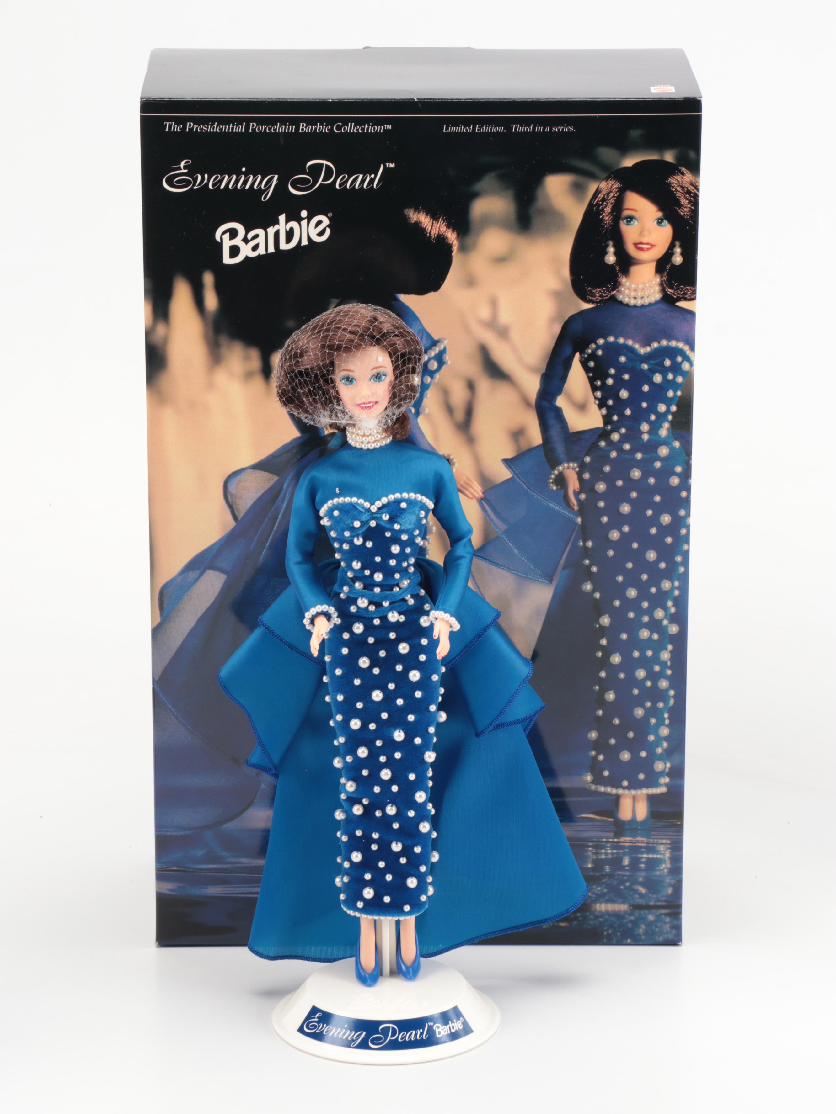 Mattel "Evening Pearl," "Blue Rhapsody," and "Crystal Rhapsody" Barbies