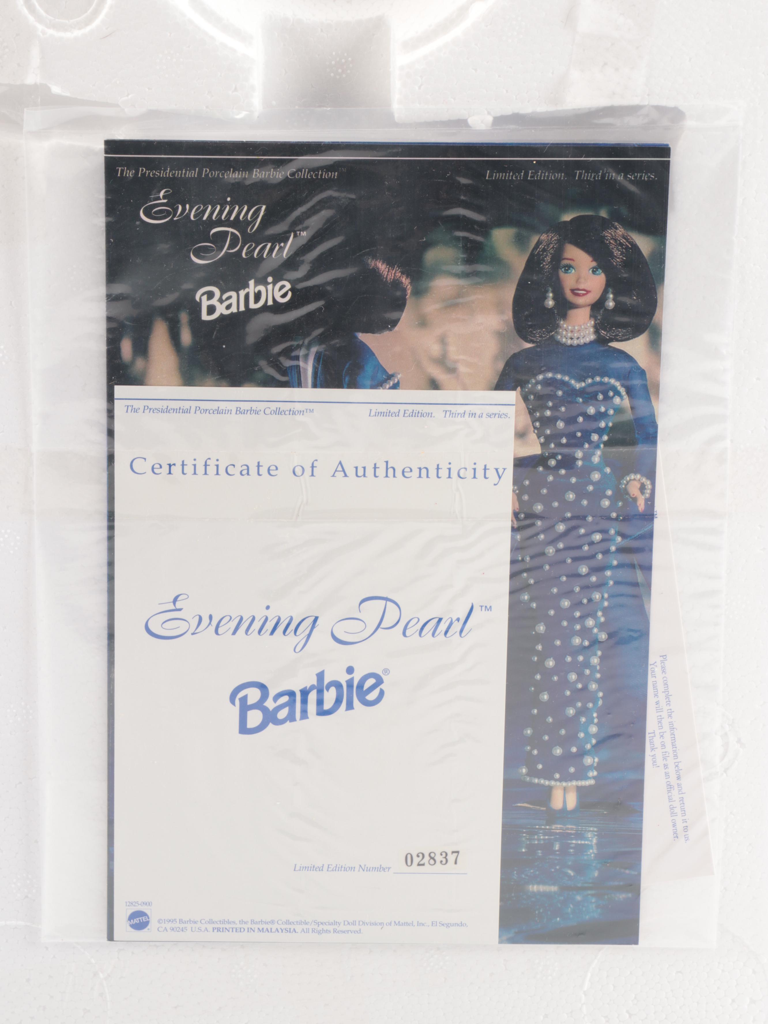 Mattel "Evening Pearl," "Blue Rhapsody," and "Crystal Rhapsody" Barbies