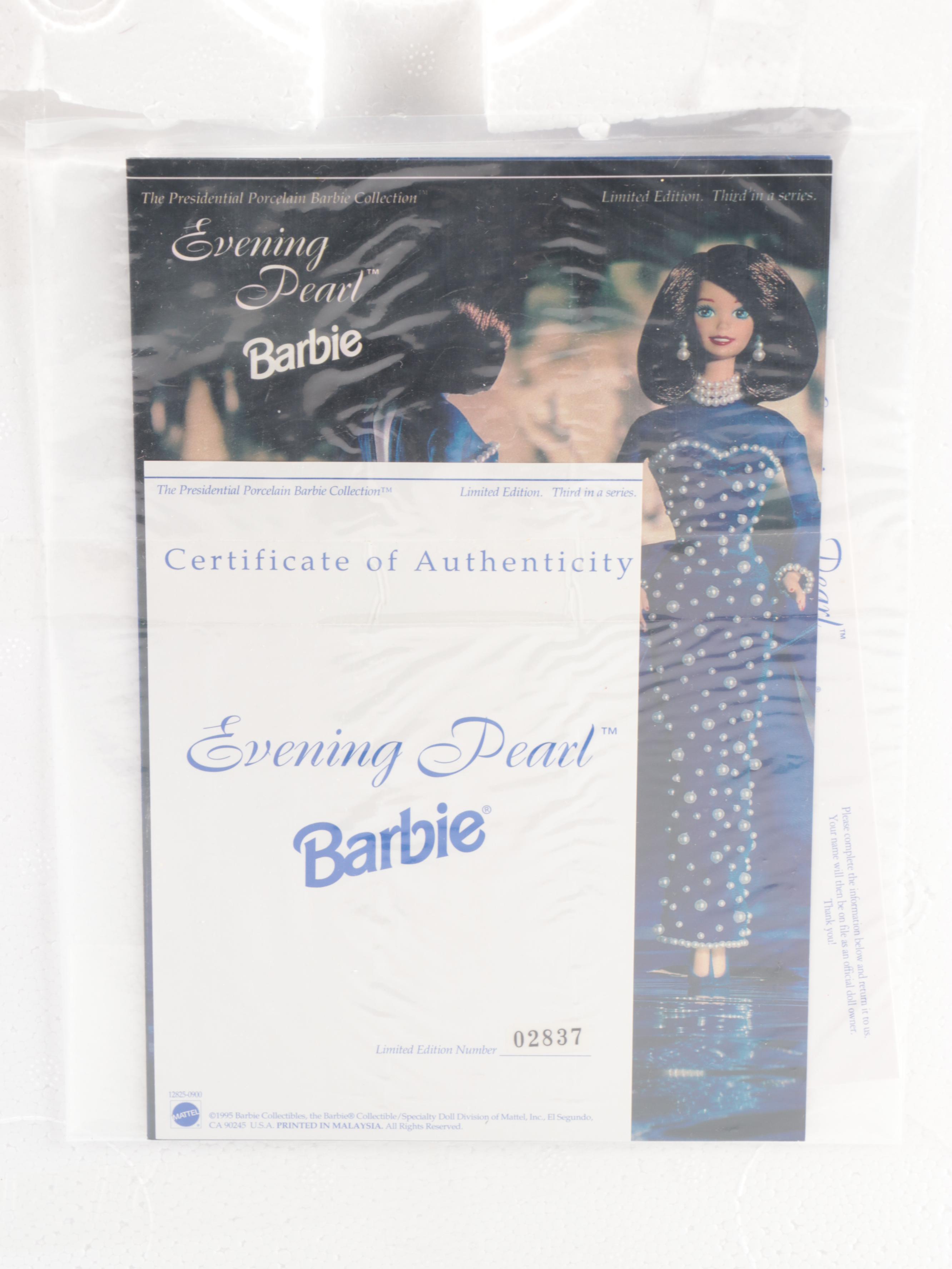 Mattel "Evening Pearl," "Blue Rhapsody," and "Crystal Rhapsody" Barbies