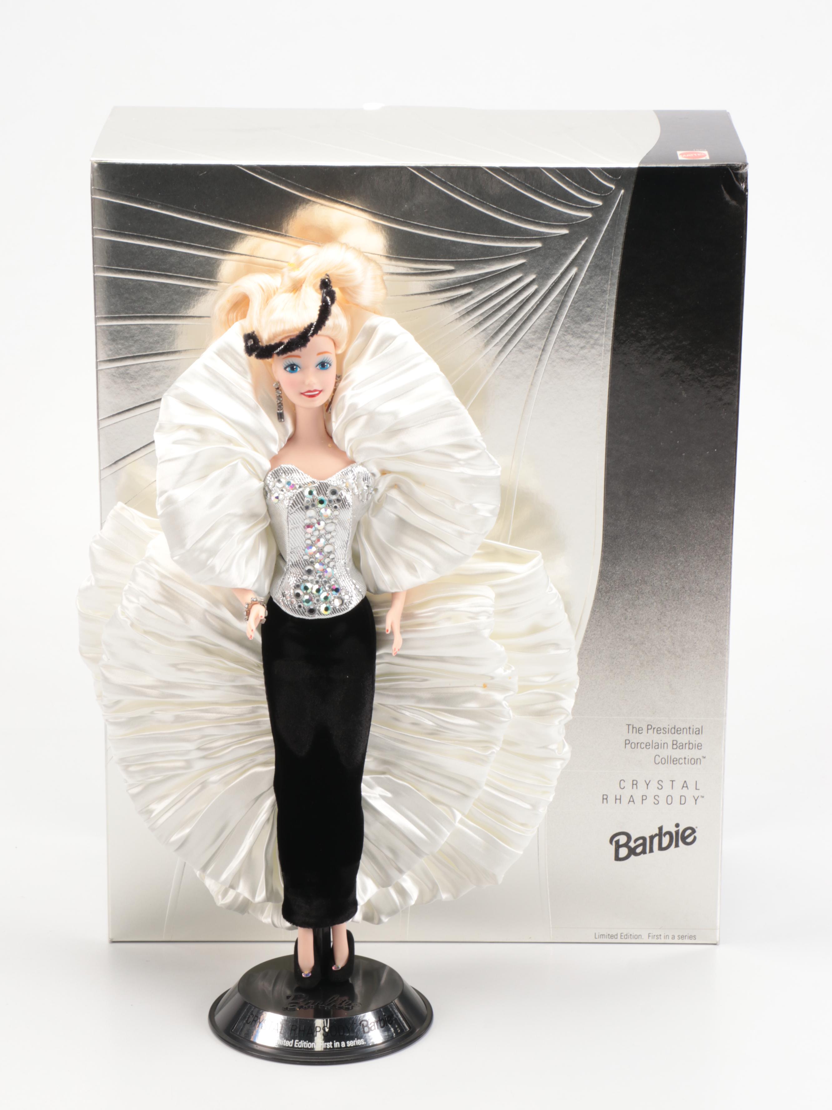 Mattel "Evening Pearl," "Blue Rhapsody," and "Crystal Rhapsody" Barbies