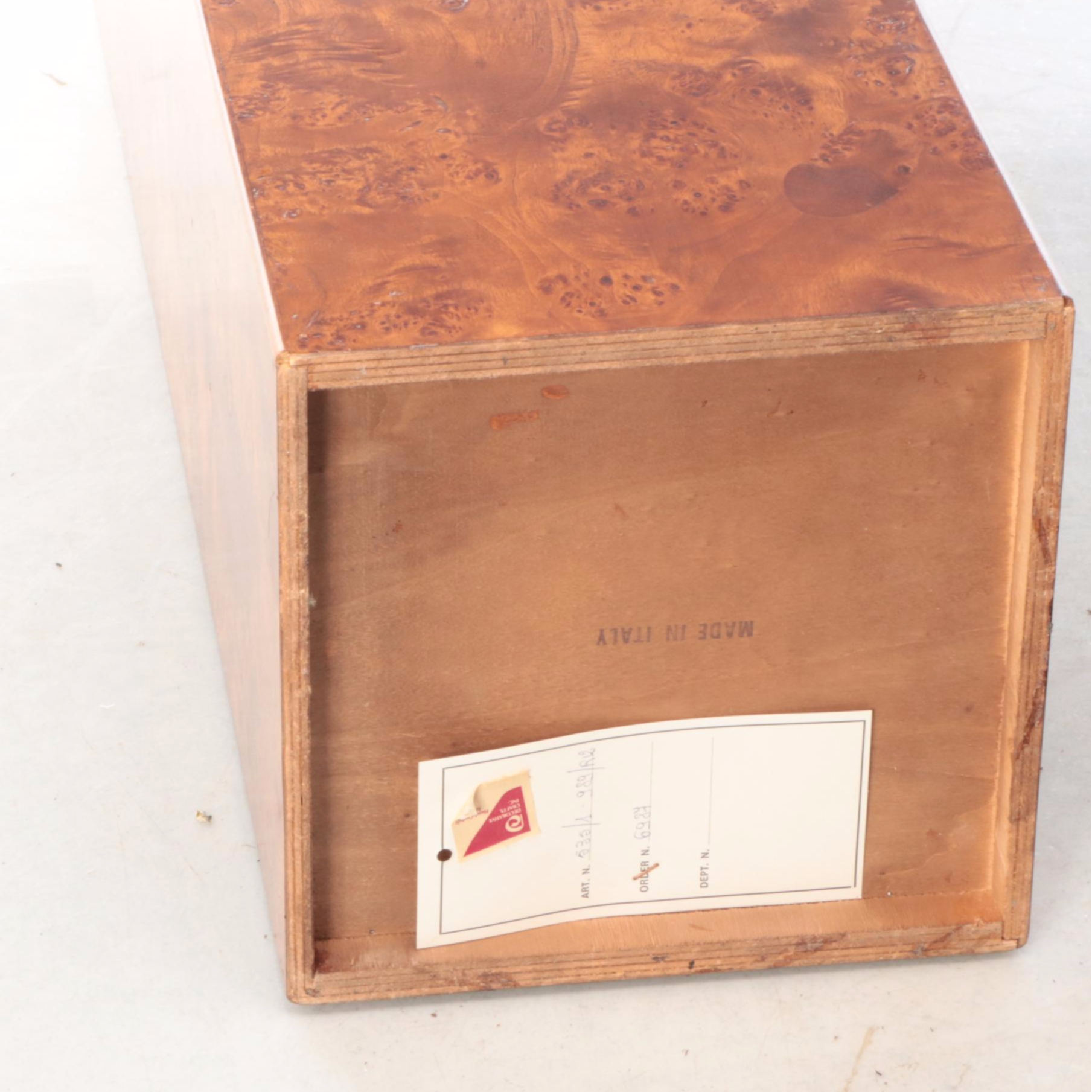 Pair of Decorative Crafts Italian Modern Style Burl Pedestals